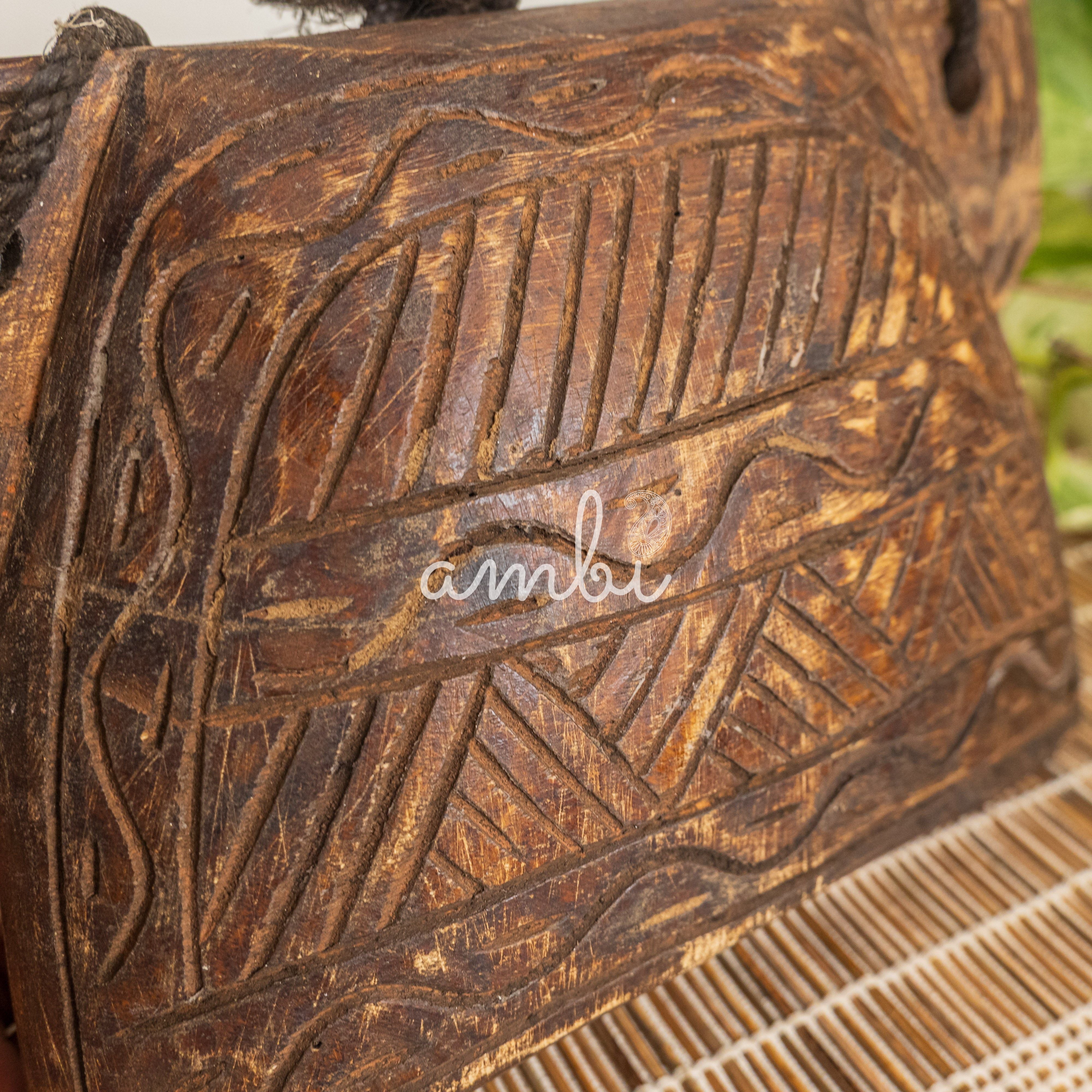 Vintage Wooden Cow Bell for Home Decor