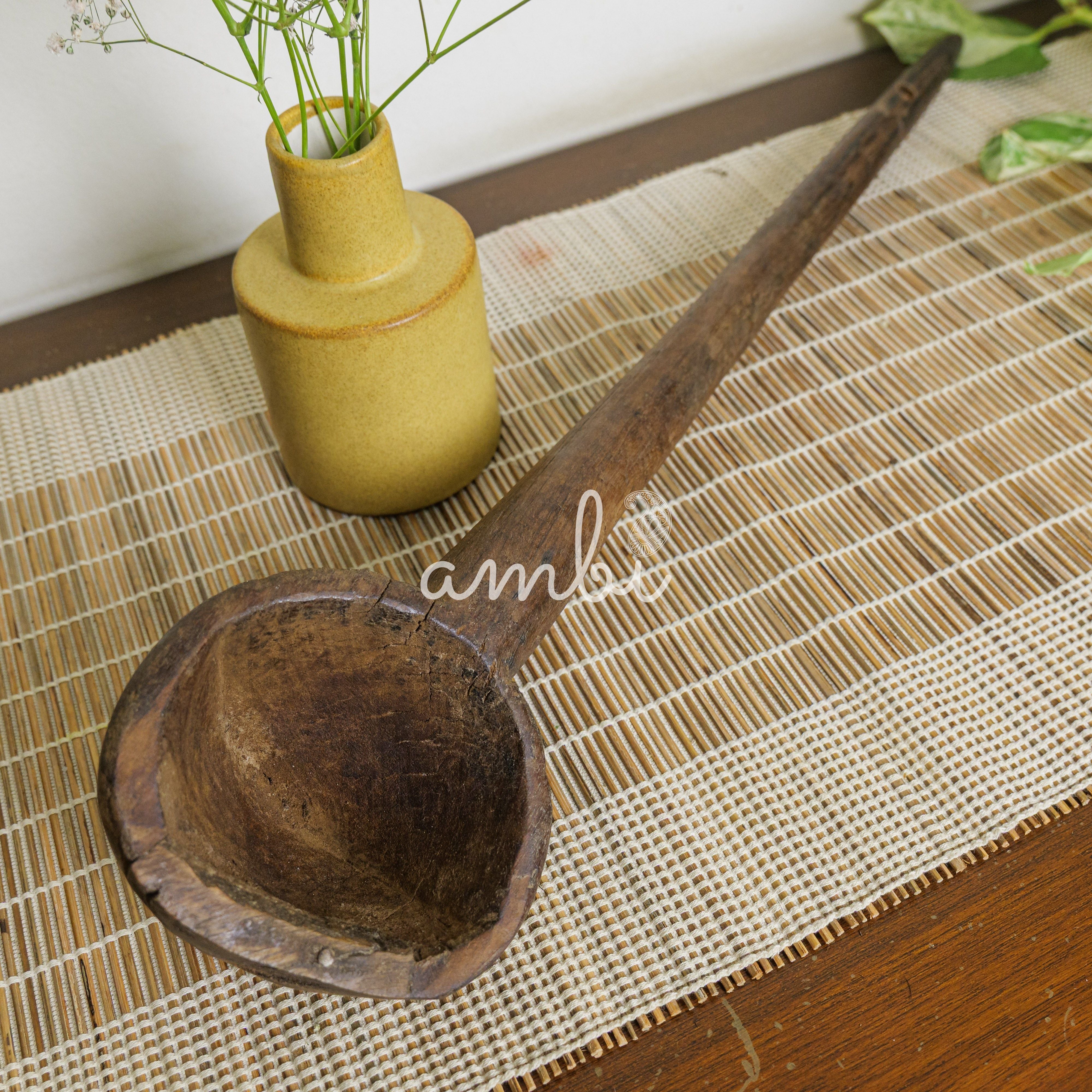 Vintage Wooden Ladle