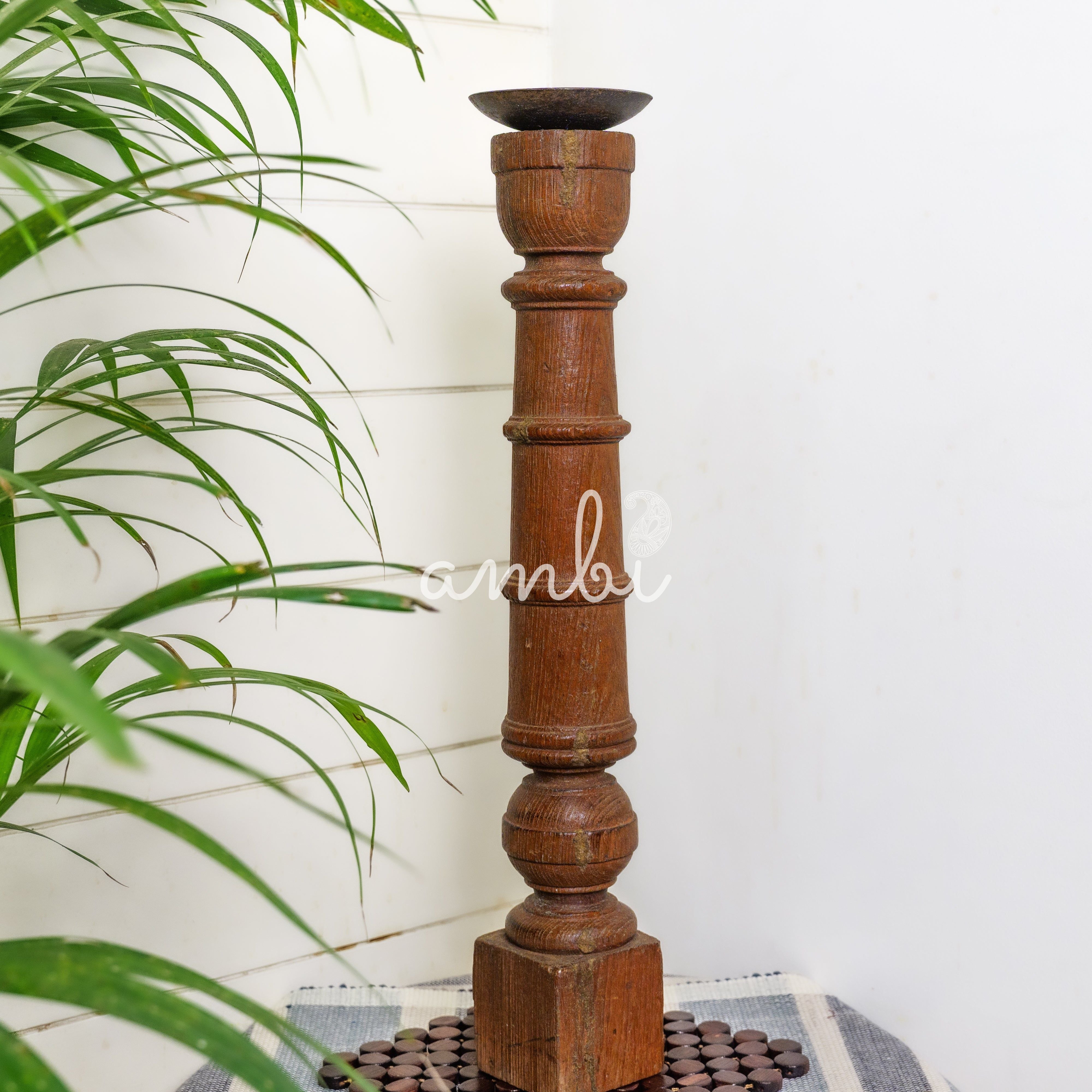 Vintage Candle Stand - Tall - Floor Piece