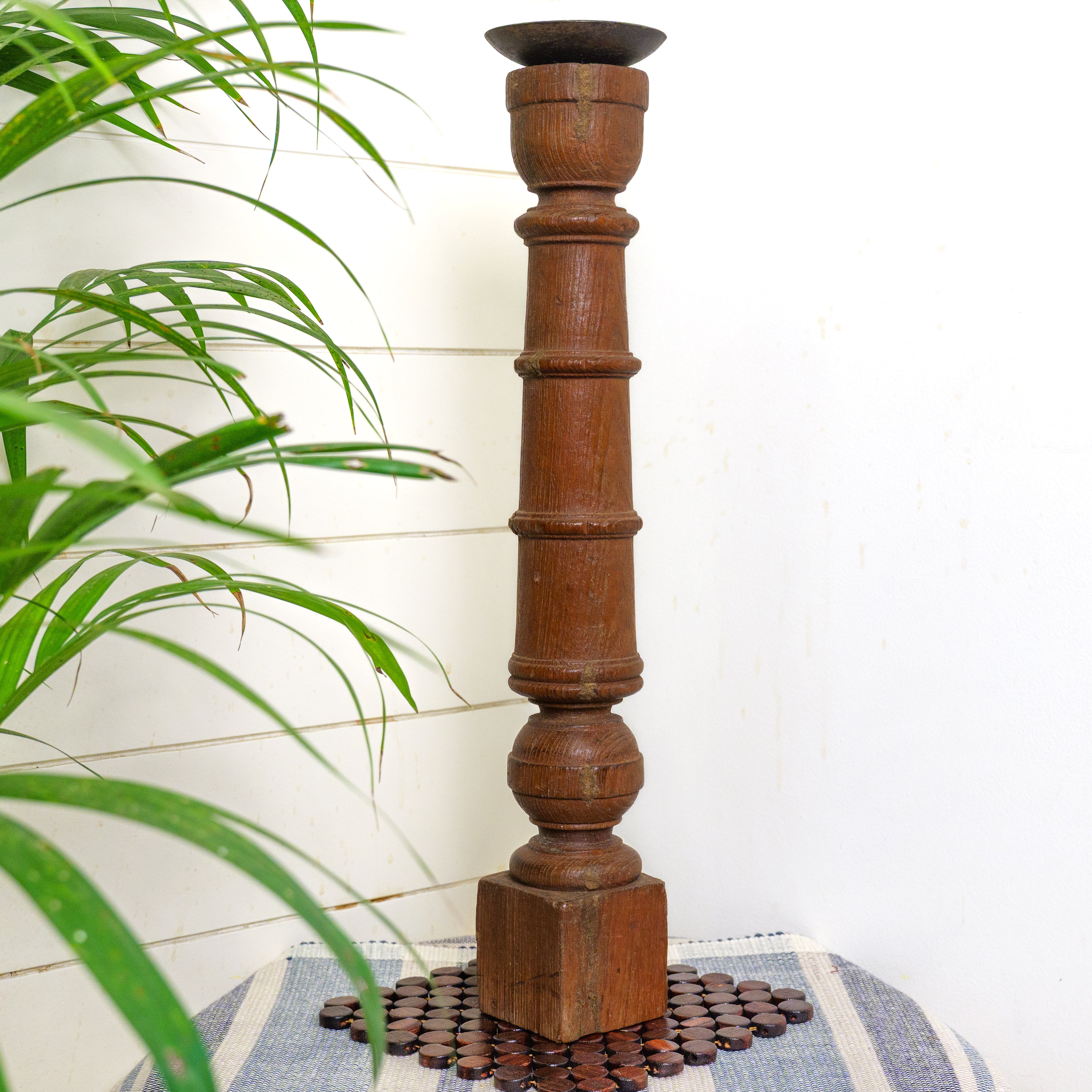 Vintage Candle Stand - Tall - Floor Piece