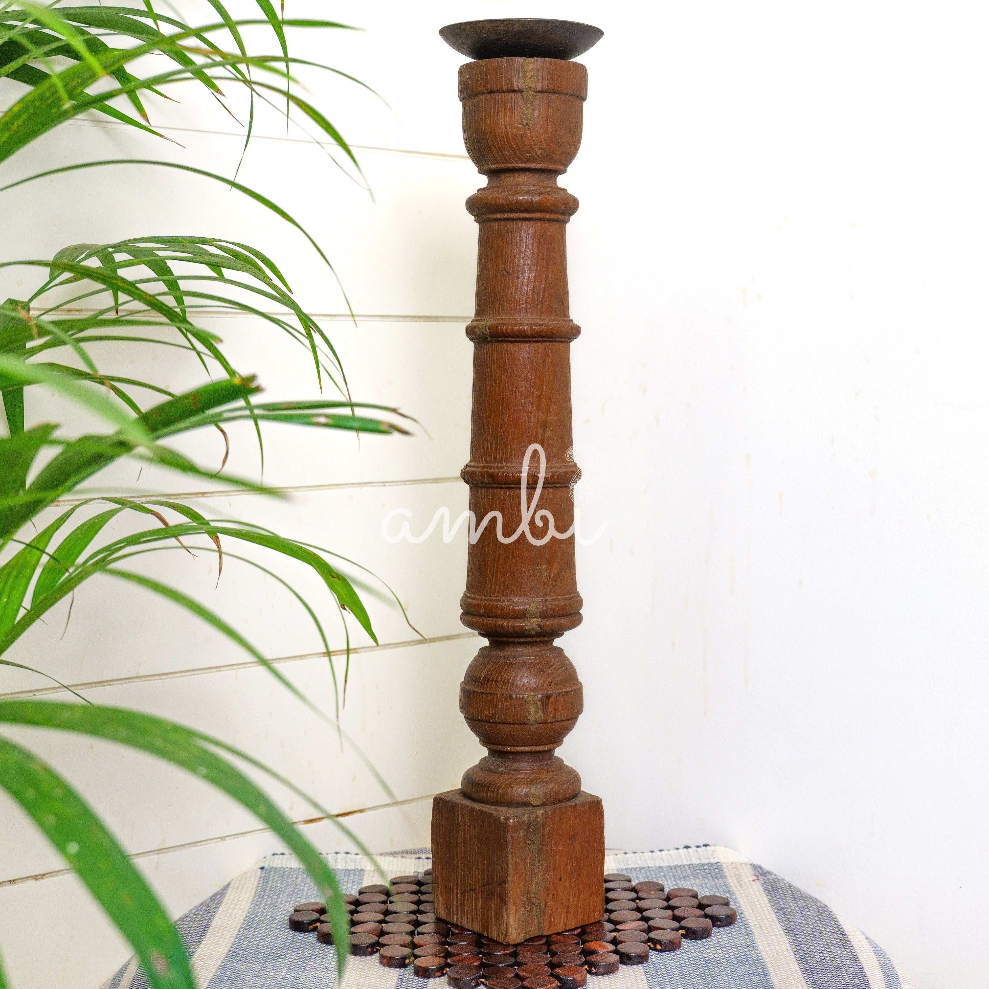 Vintage Candle Stand - Tall - Floor Piece