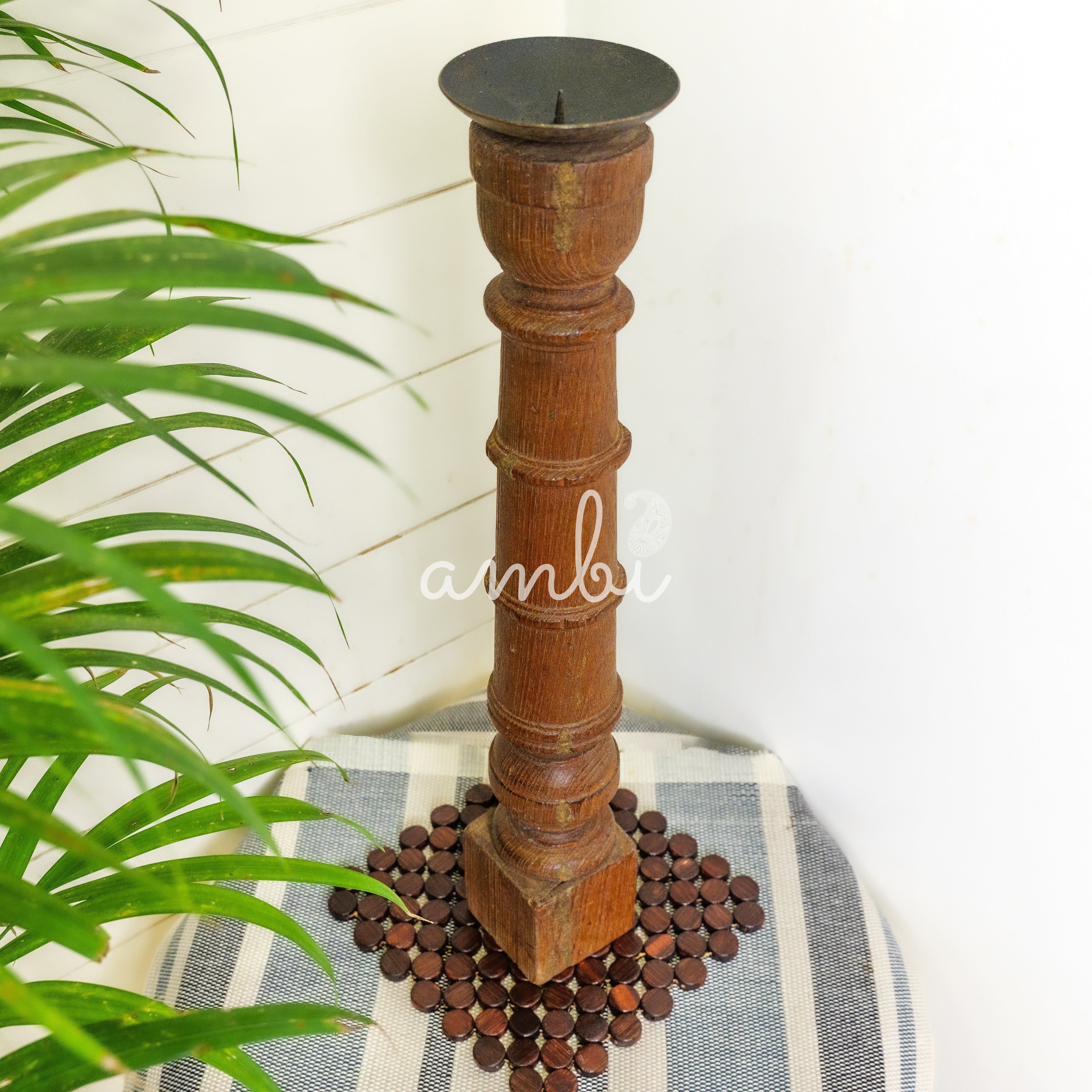 Vintage Candle Stand - Tall - Floor Piece