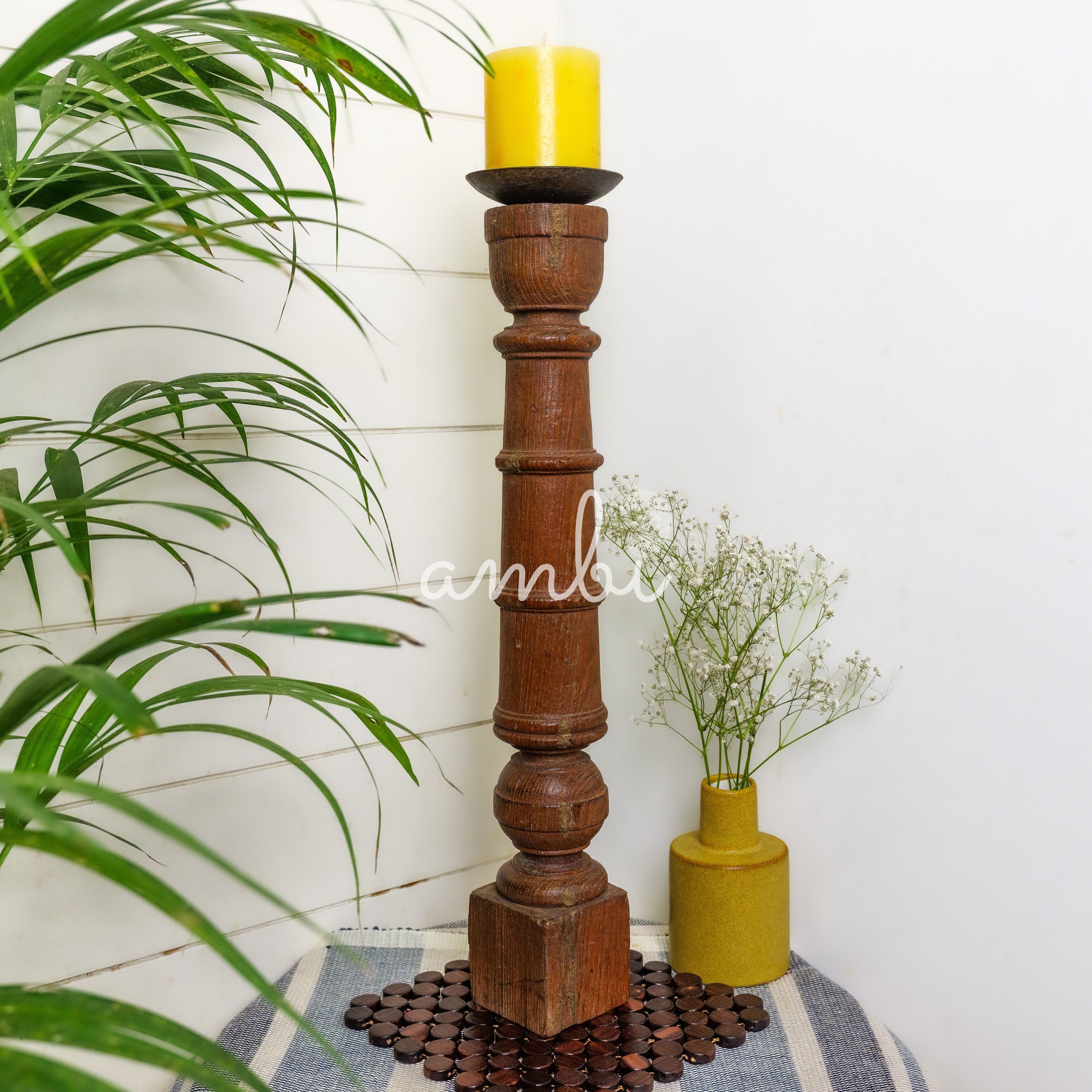 Vintage Candle Stand - Tall - Floor Piece