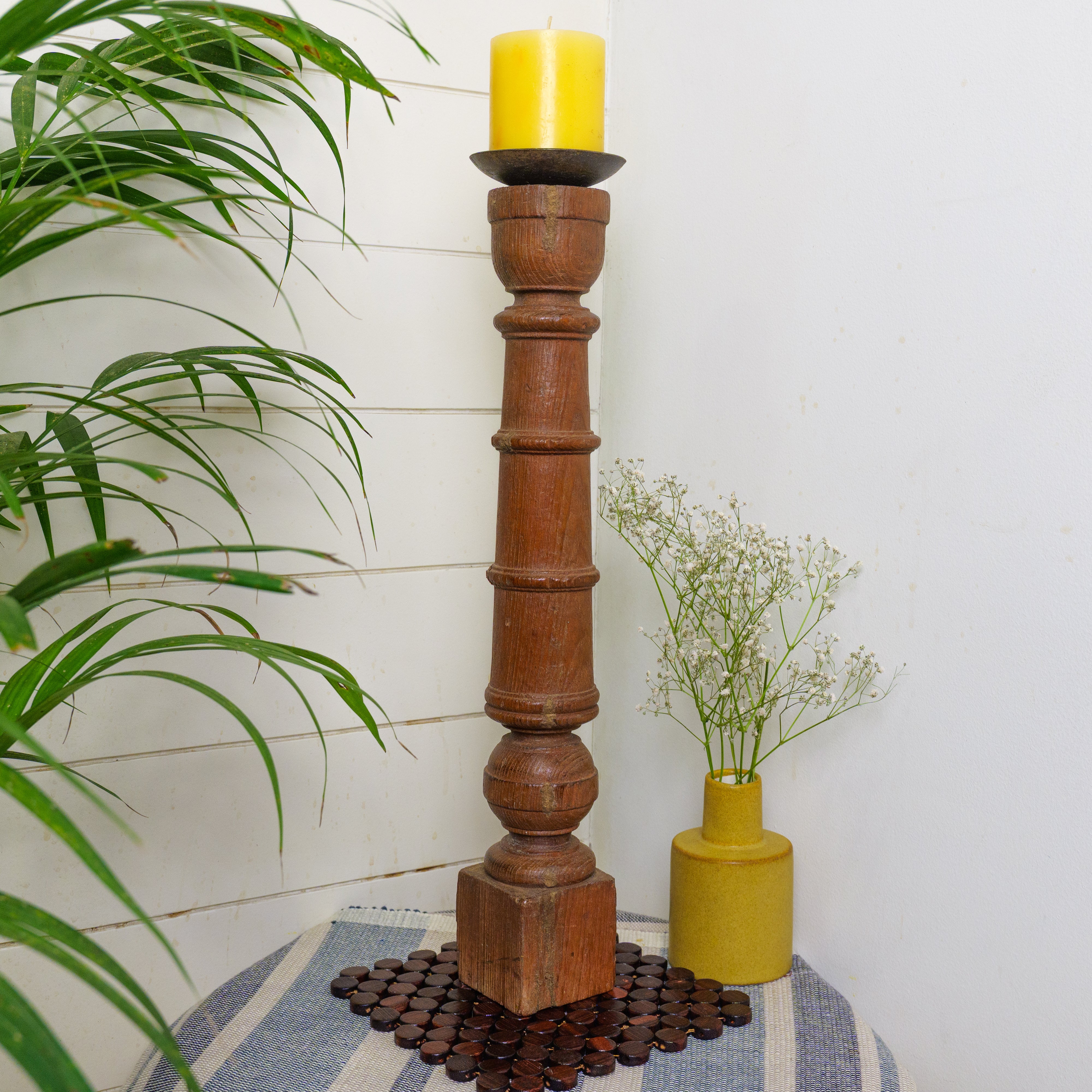 Vintage Candle Stand - Tall - Floor Piece