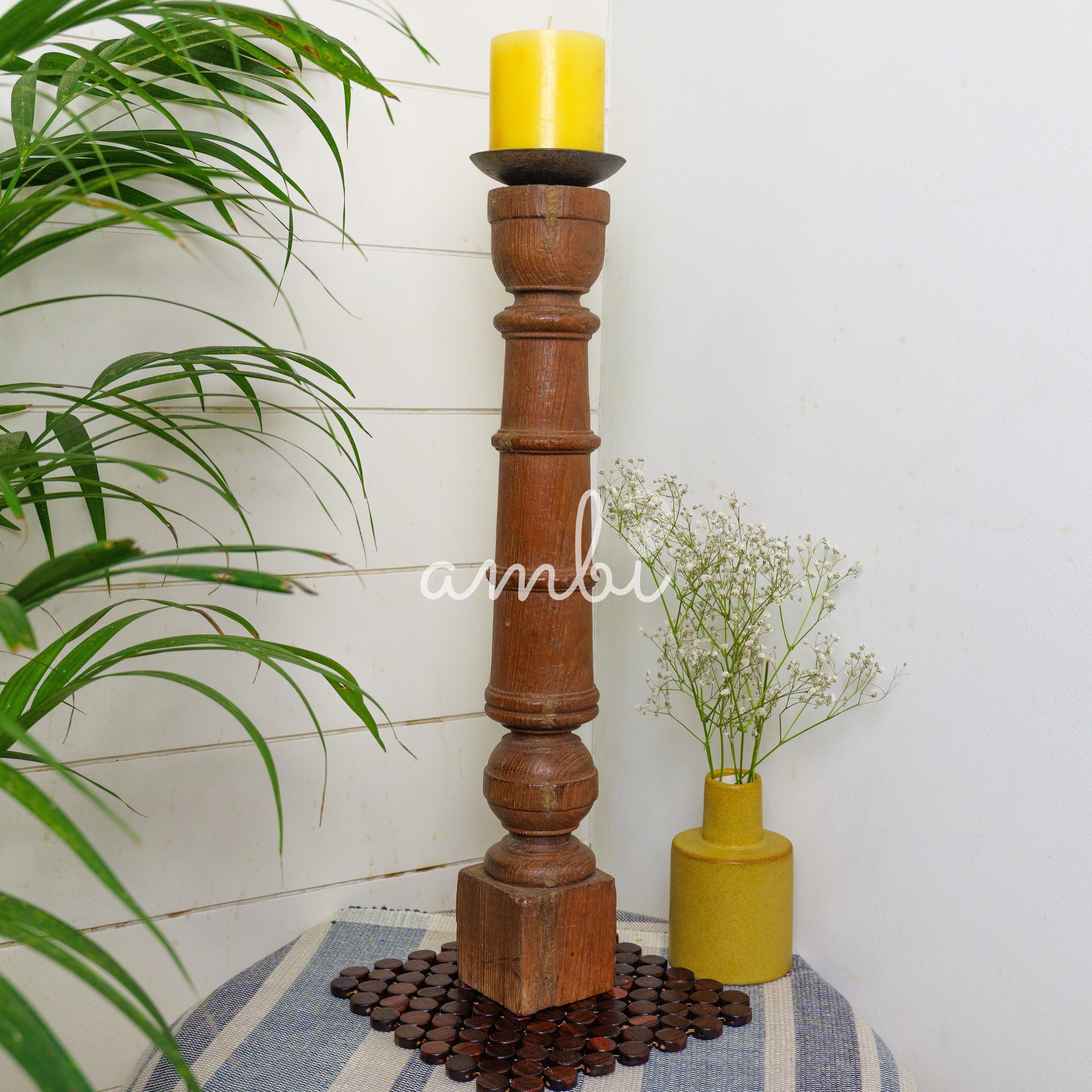 Vintage Candle Stand - Tall - Floor Piece