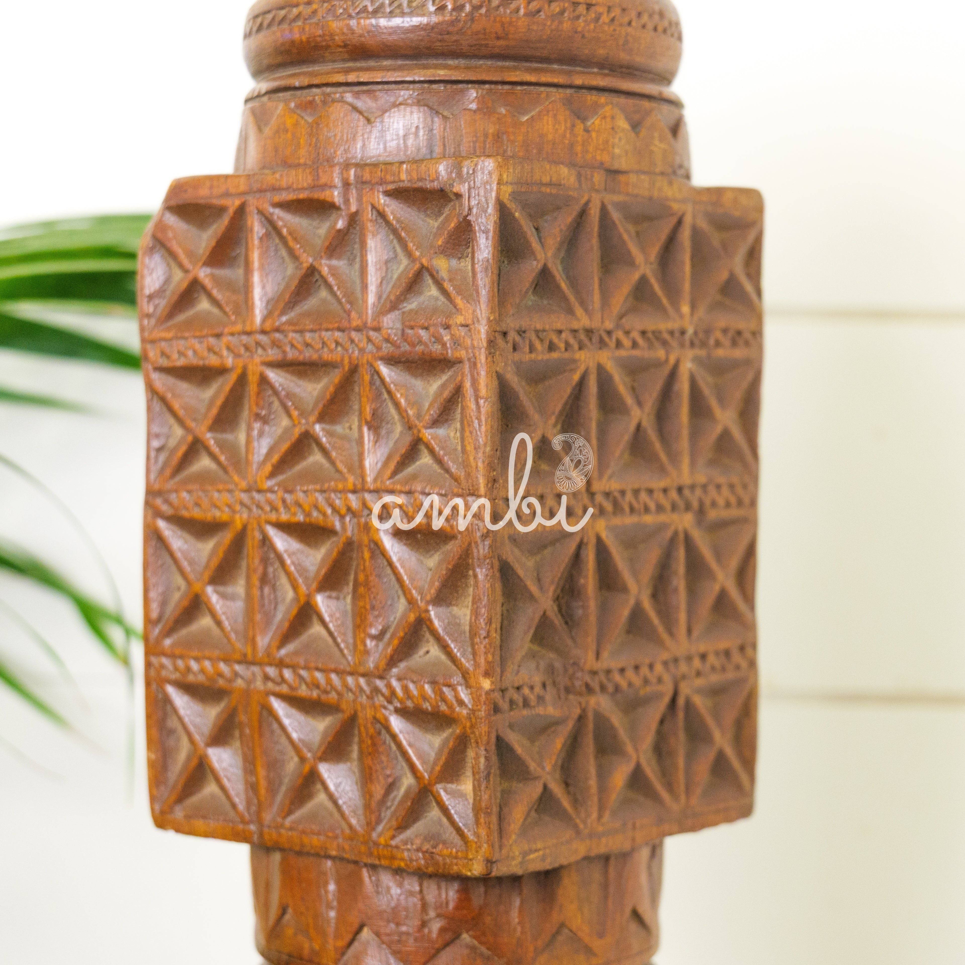 Vintage Candle Stand - Tall - Floor Piece - Charpai Leg - Heavy Make