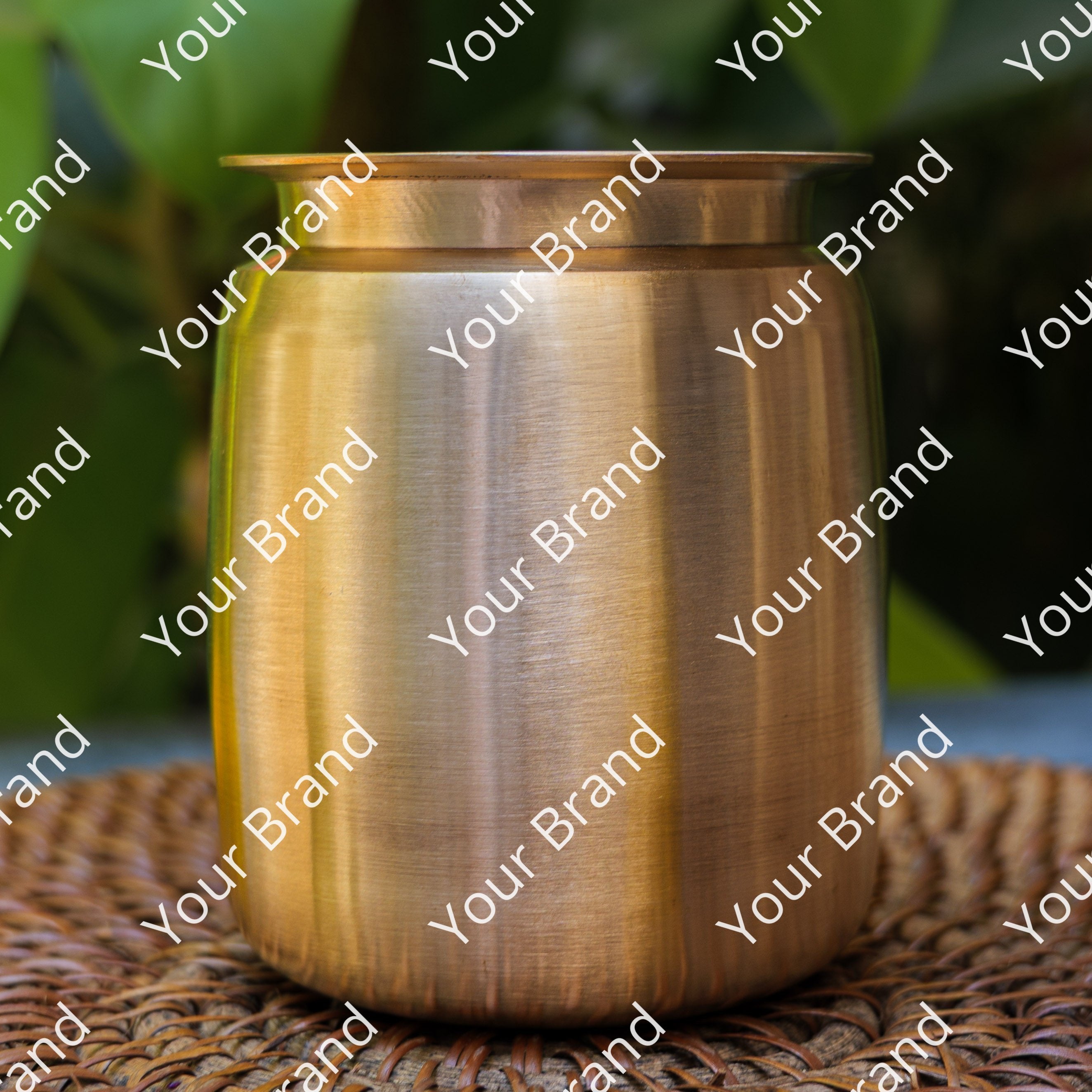 Ambi Heirloom Lead Free Kansa Ghee Pot — An Artisanal Legacy, Extra Large (400 ML)