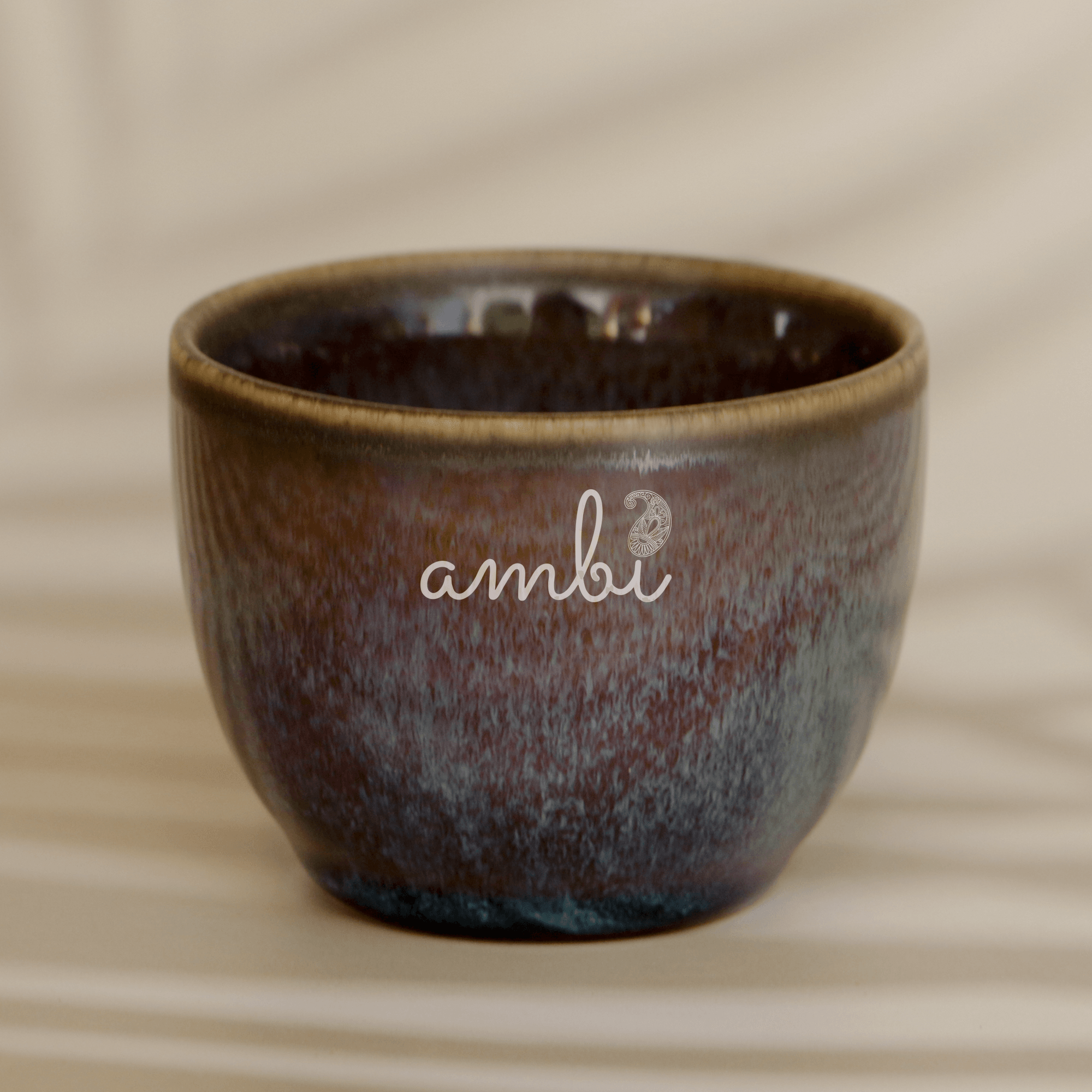 Ambi Handmade Artisanal Navy Blue Coffee Mug Set of 2