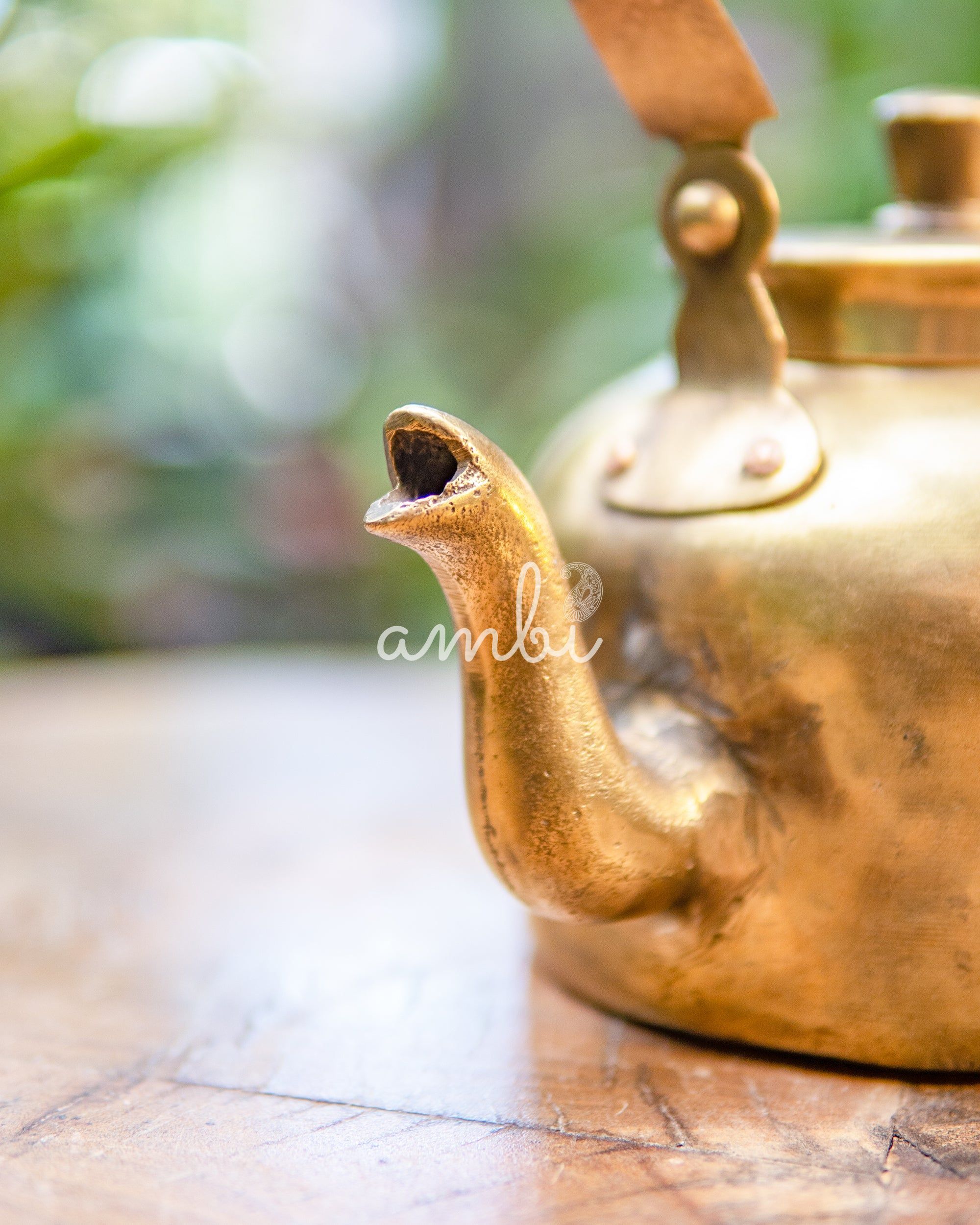 Handcrafted Elegant Vintage Brass Tea Pot