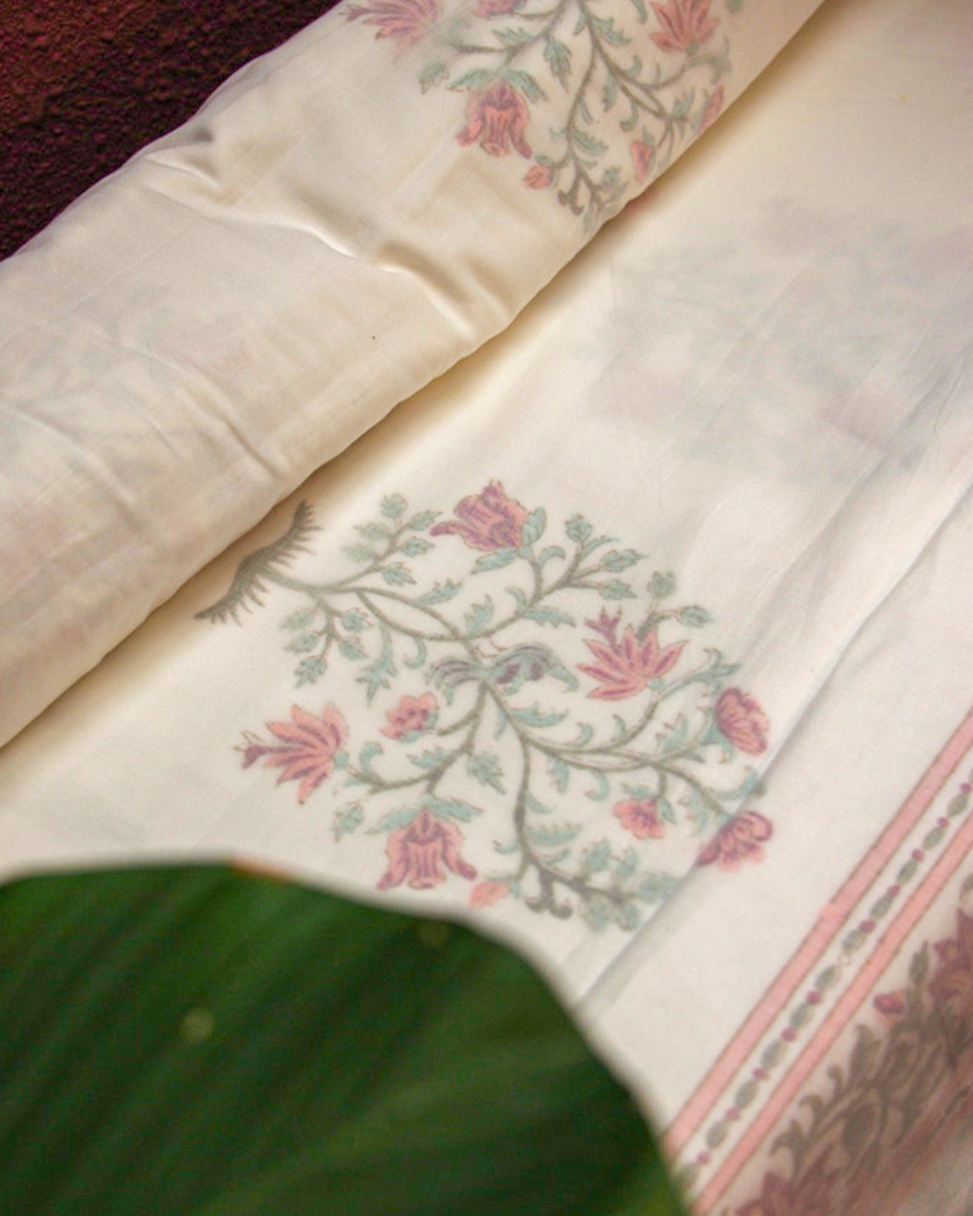 2026 Collection - Multi Buta Triple Layer Jaipuri Dohar (Double Bed) - 90X108 Inches