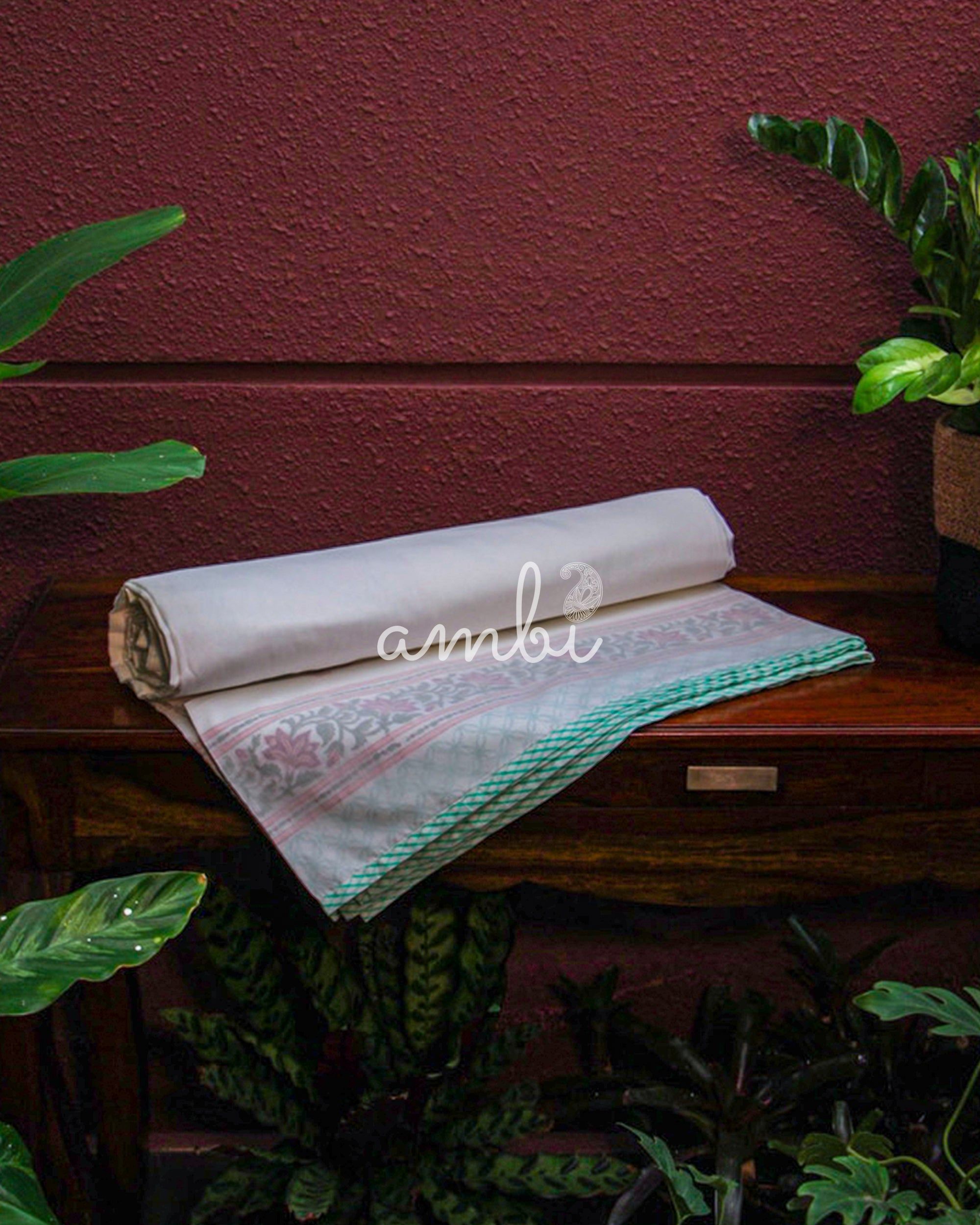 2026 Collection - Multi Buta Triple Layer Jaipuri Dohar (Double Bed) - 90X108 Inches