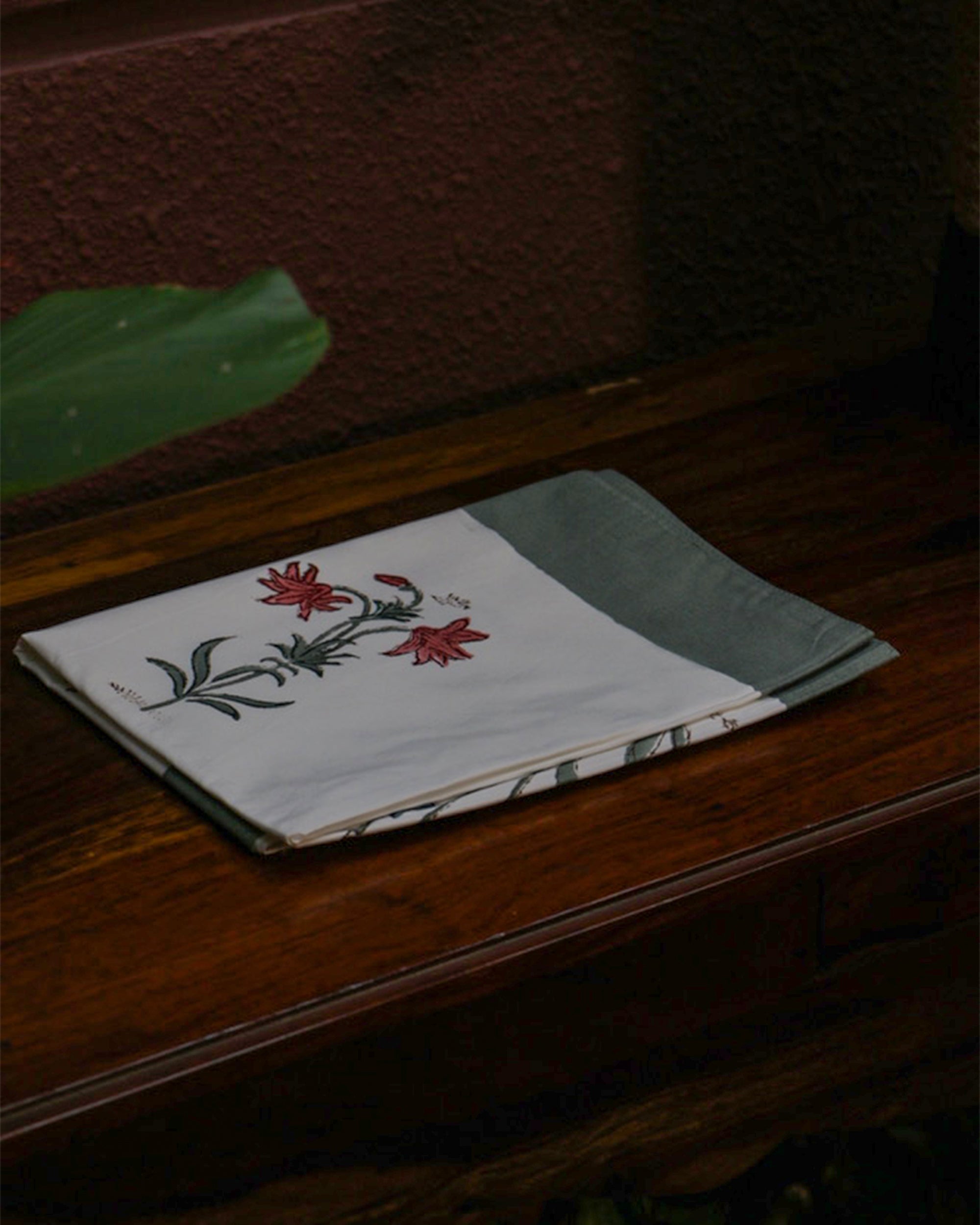 2026 Collection - Bed Sheet - Hand Block Printed Floral Bedsheet (Double) with two Pillow Covers - 90X108 Inches