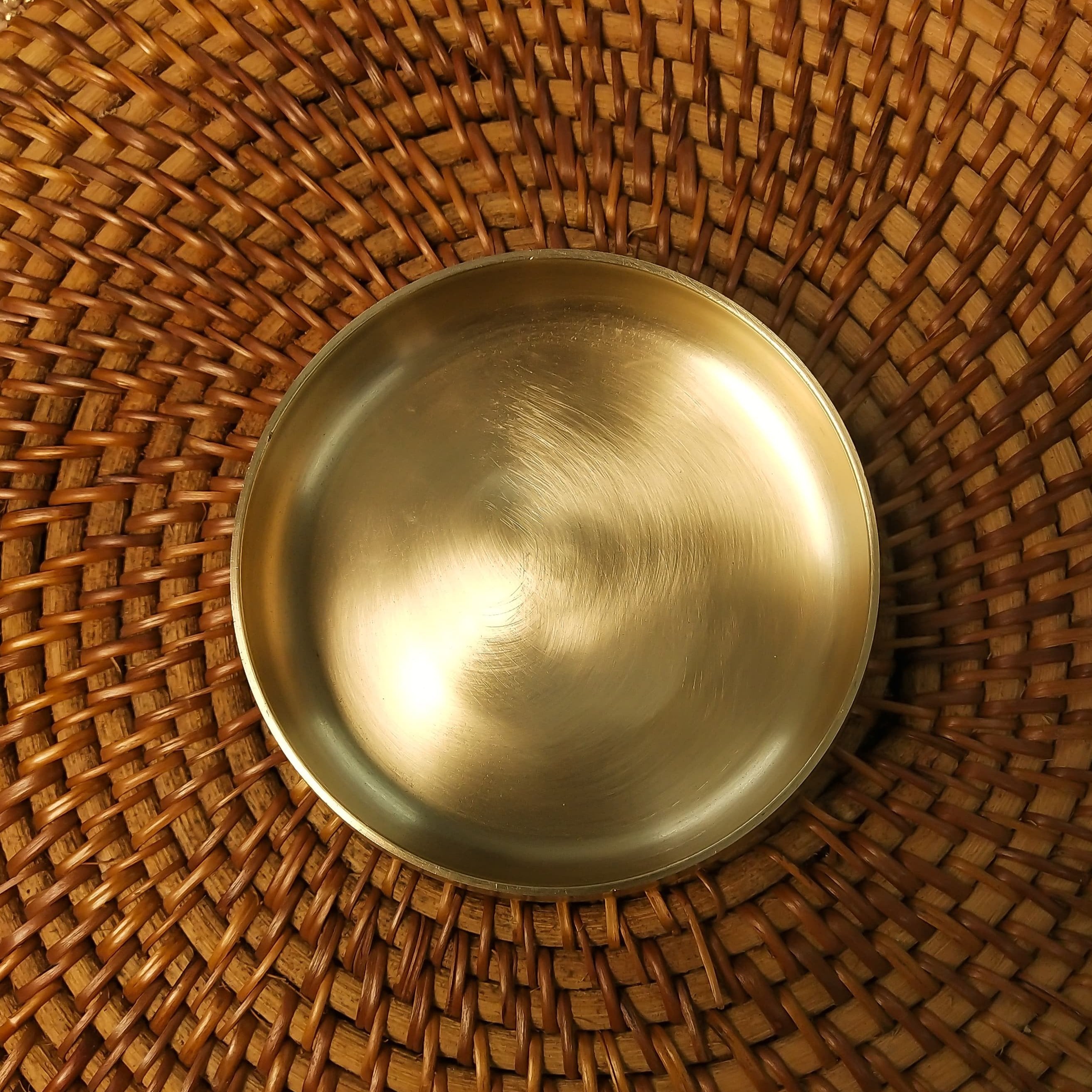 AMBI Kansa Curved Bowl / Katori - 4 inch - Dahi Vada / Rice / Dessert
