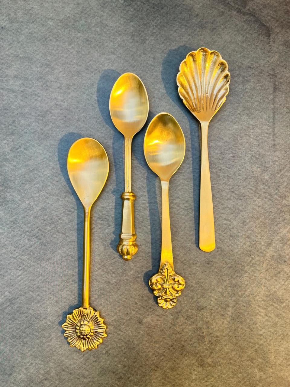 AMBI Ambi Pure Brass Small Spoon Set of 4