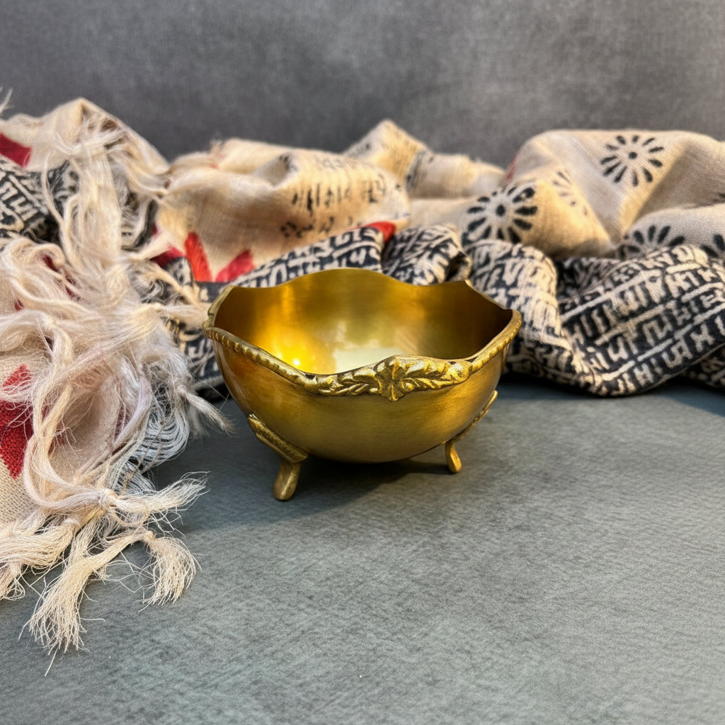 Ambi Pure Brass Heritage Nut Bowl - Luxury Edit