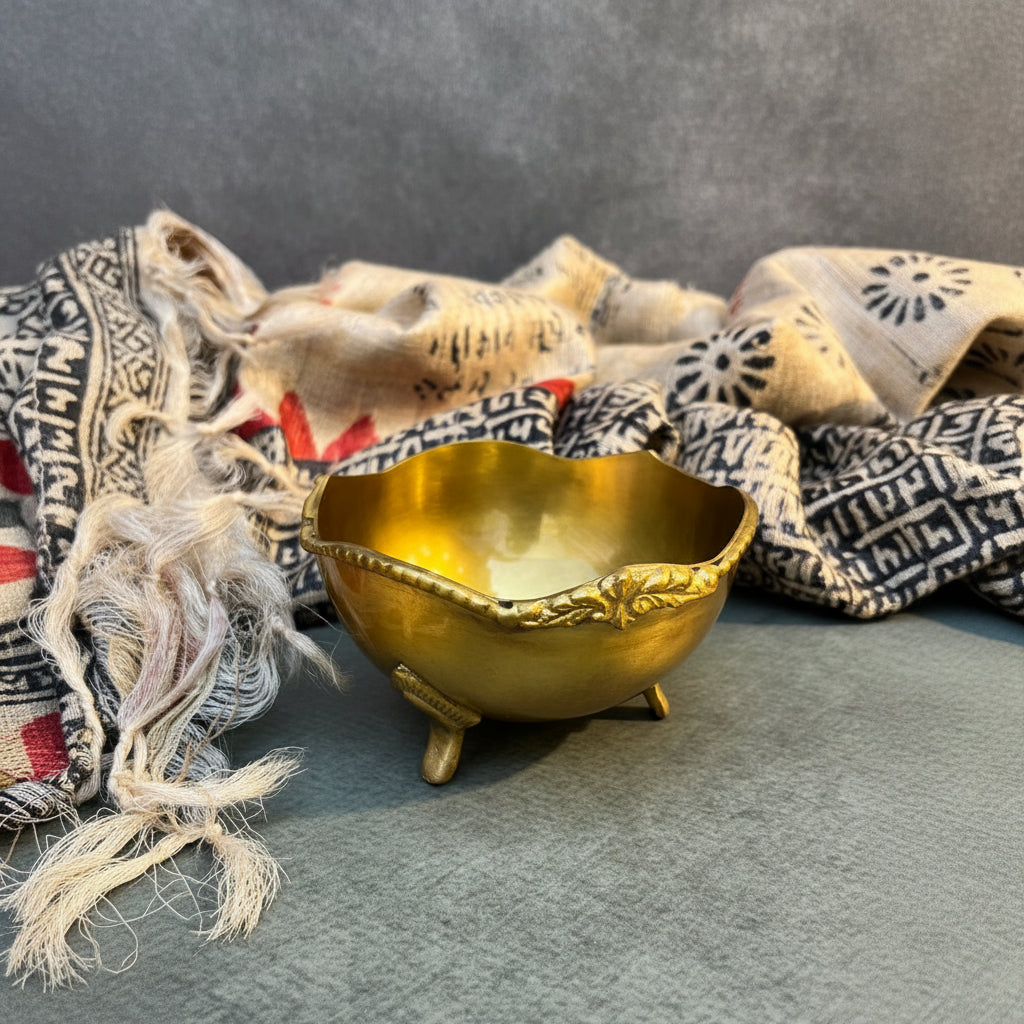 Ambi Pure Brass Heritage Nut Bowl - Luxury Edit