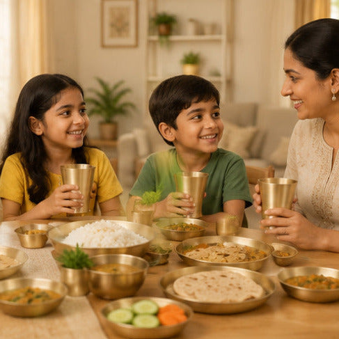 AMBI Royal 100% Pure Kansa Small Glass - 140ML - Kids glass