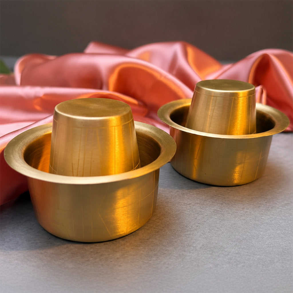 Ambi Pure Brass Contemporary Dabara Set | Ambi South Indian Morning Raga