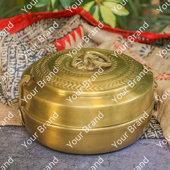 Ambi Pure Brass Roti Box — A Mughal Heritage Experience
