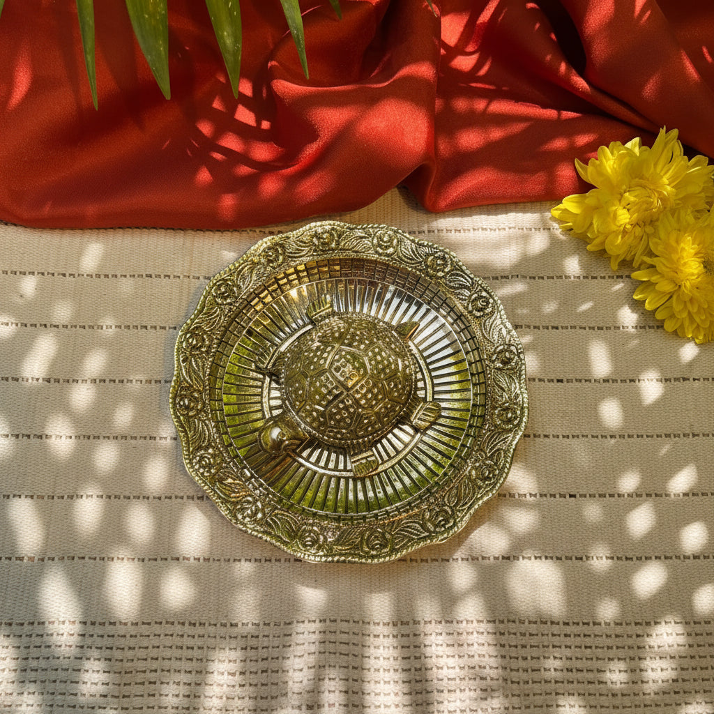 Ambi Pure Brass Tortoise/Turtle for Good Vibes , Vastu & Feng Shui