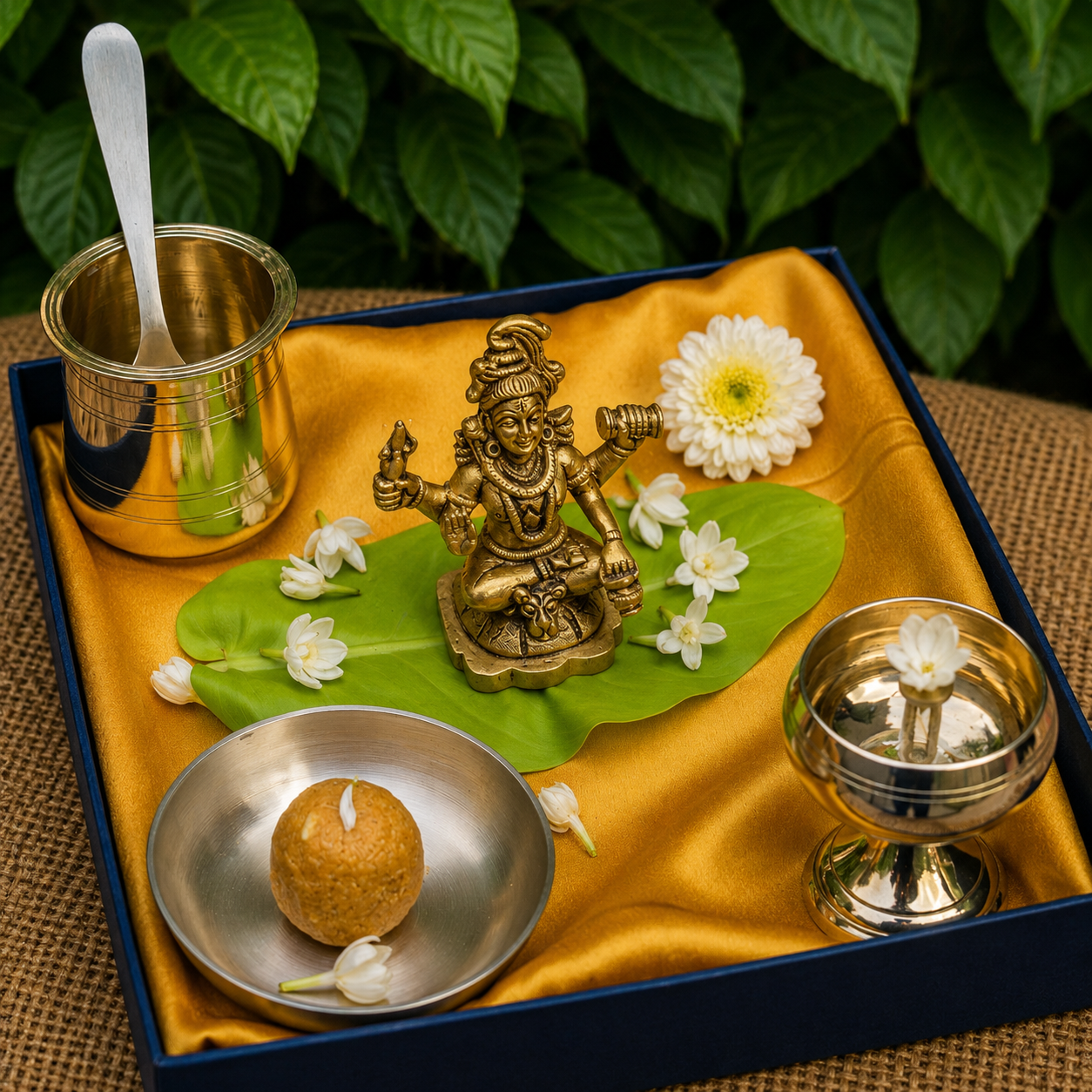 Pure Brass Lord Shiva Idol - 3.6 inch height - Heavy Make