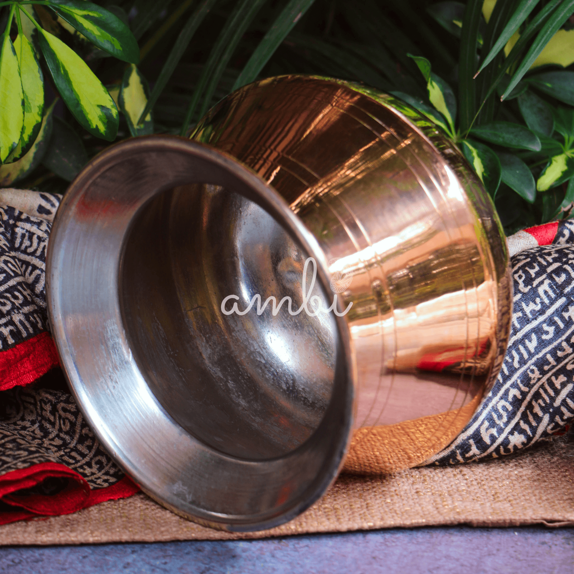 100% Pure Copper Water Kalash / Matka for Health / Ayurveda / Pooja / Ceremonies - Large - 2.0 L