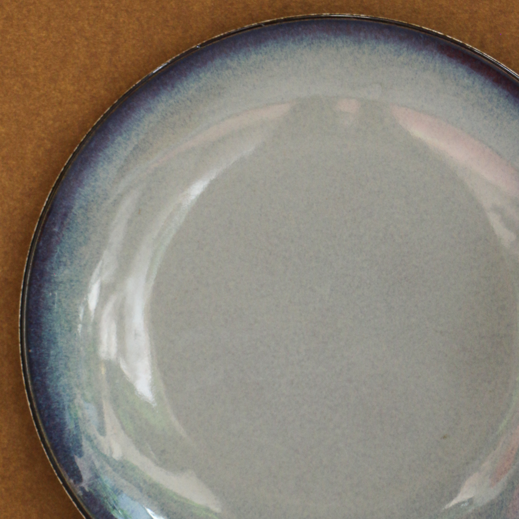 Ambi Heavy Stoneware Blue Deep Plate 11 inches