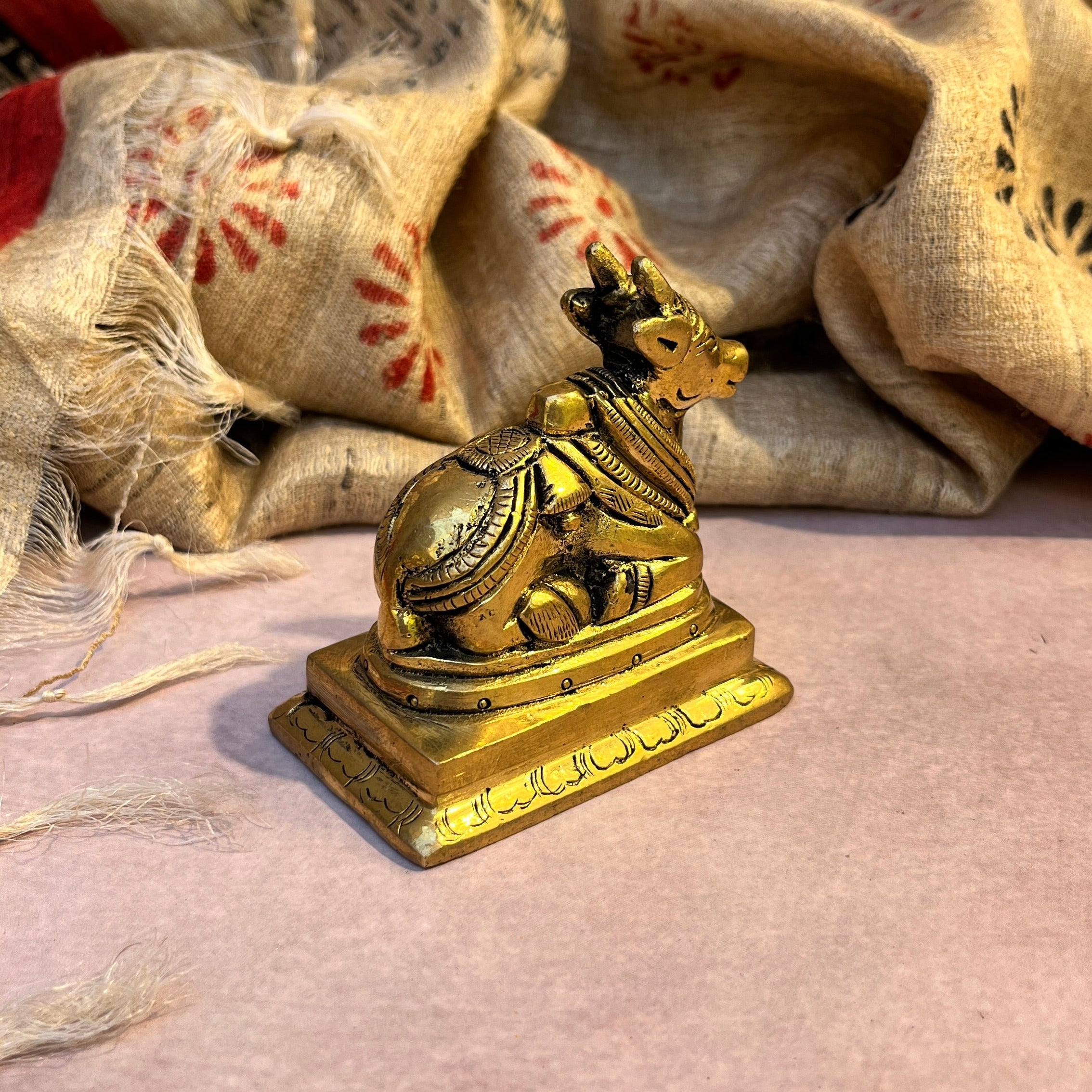 Ambi Pure Brass Nandi Maharaj Murti - 447 Grams