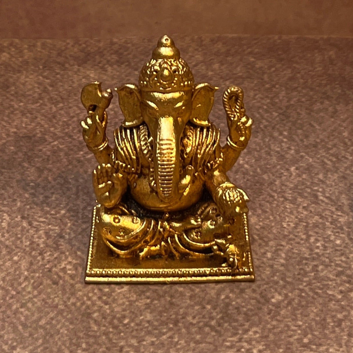 Ambi Pure Brass Ganesha Idol | Ganpati Statue for Home Mandir & Puja