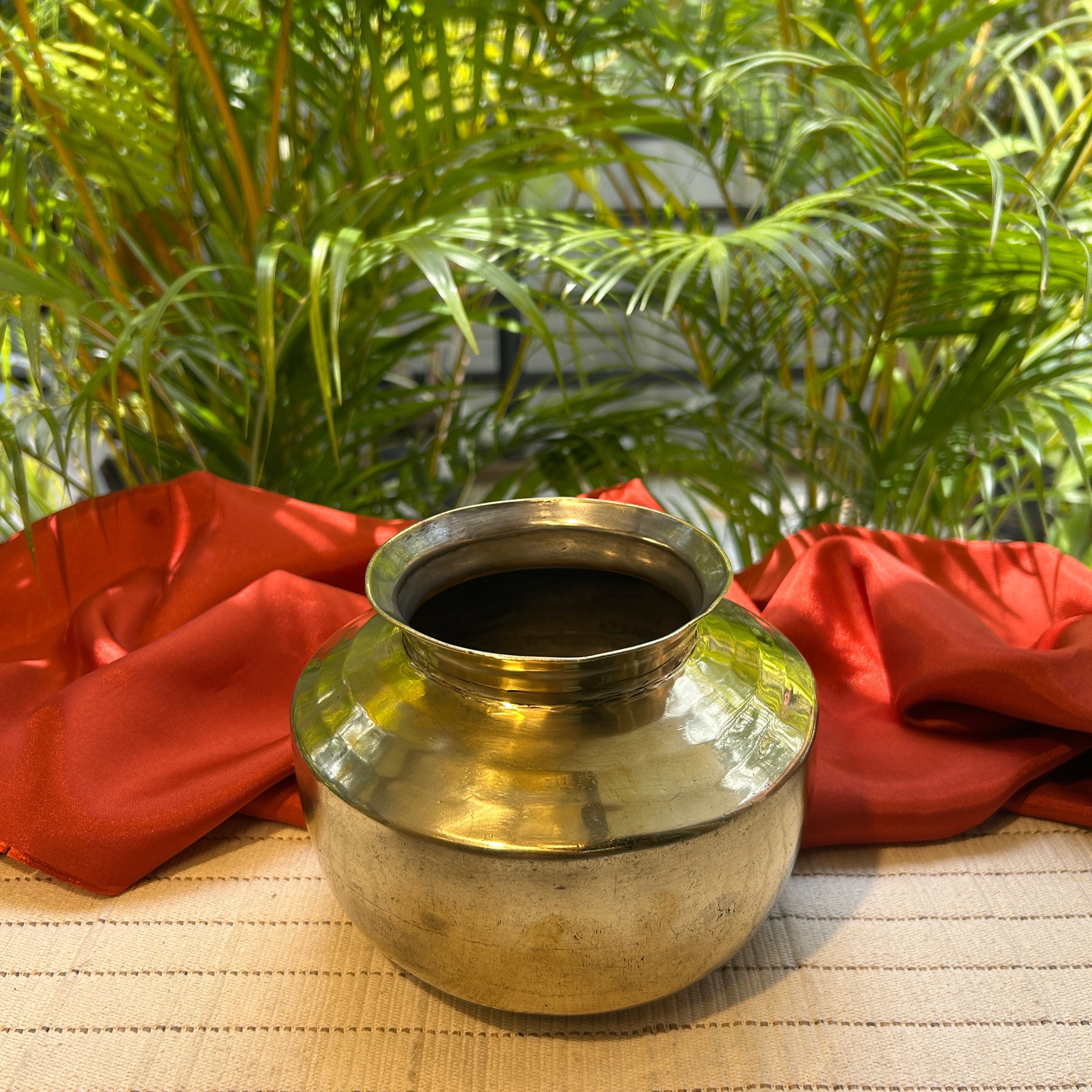 Vintage Ambi Pure Brass Heavy Base Lota