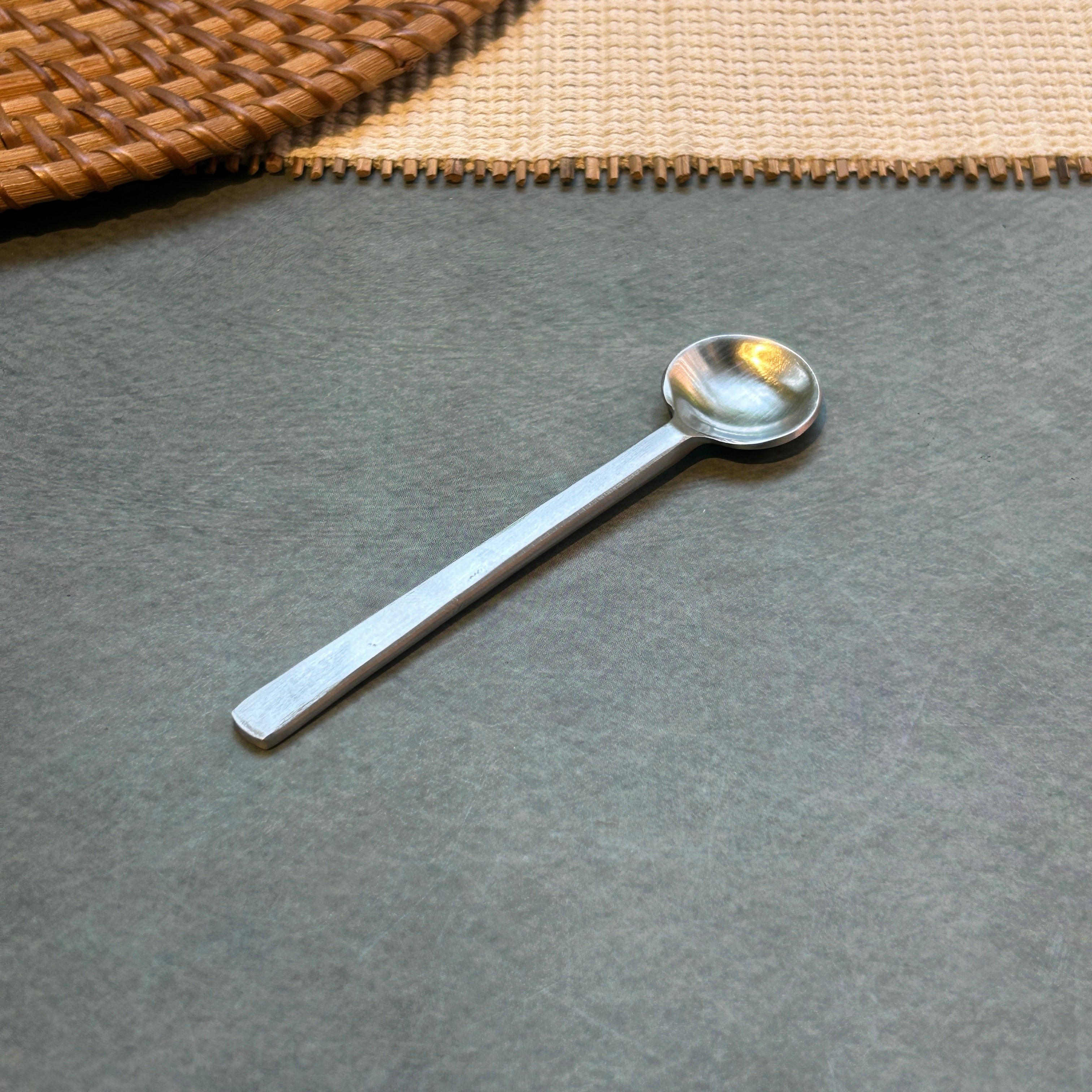 Ambi Pure Brass Flat-Stem design Tea and Coffee Spoon | Multipurpose Spoon |