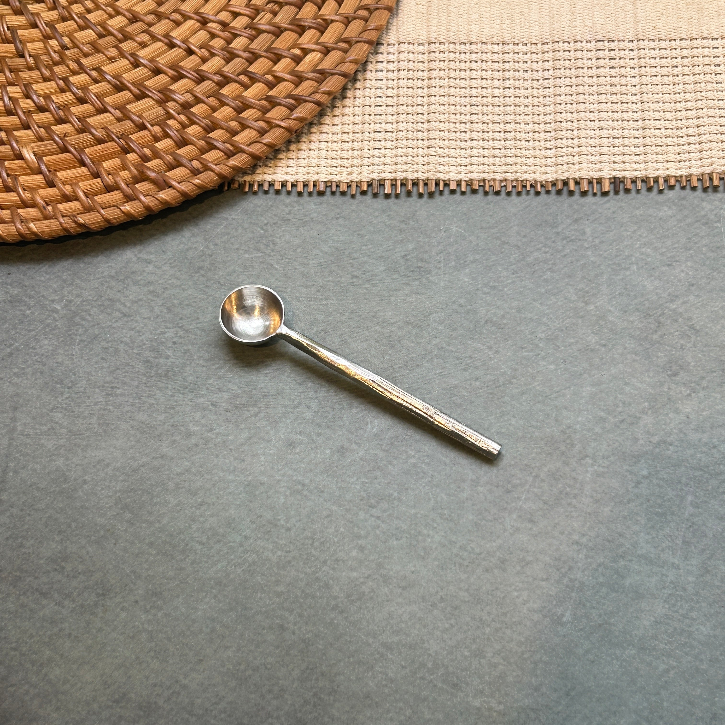 Ambi Pure Brass Timberline design Tea and Coffee Spoon | Multipurpose Spoon |