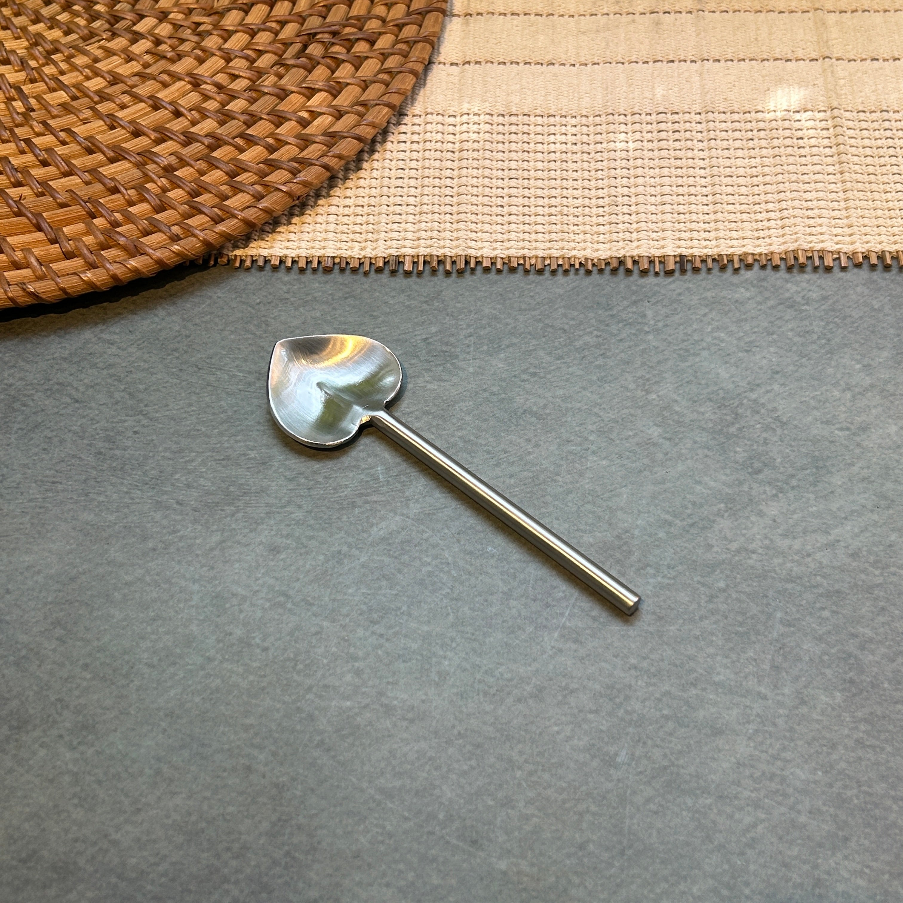Ambi Pure Brass Heart Shape design Tea and Coffee Spoon | Multipurpose Spoon |
