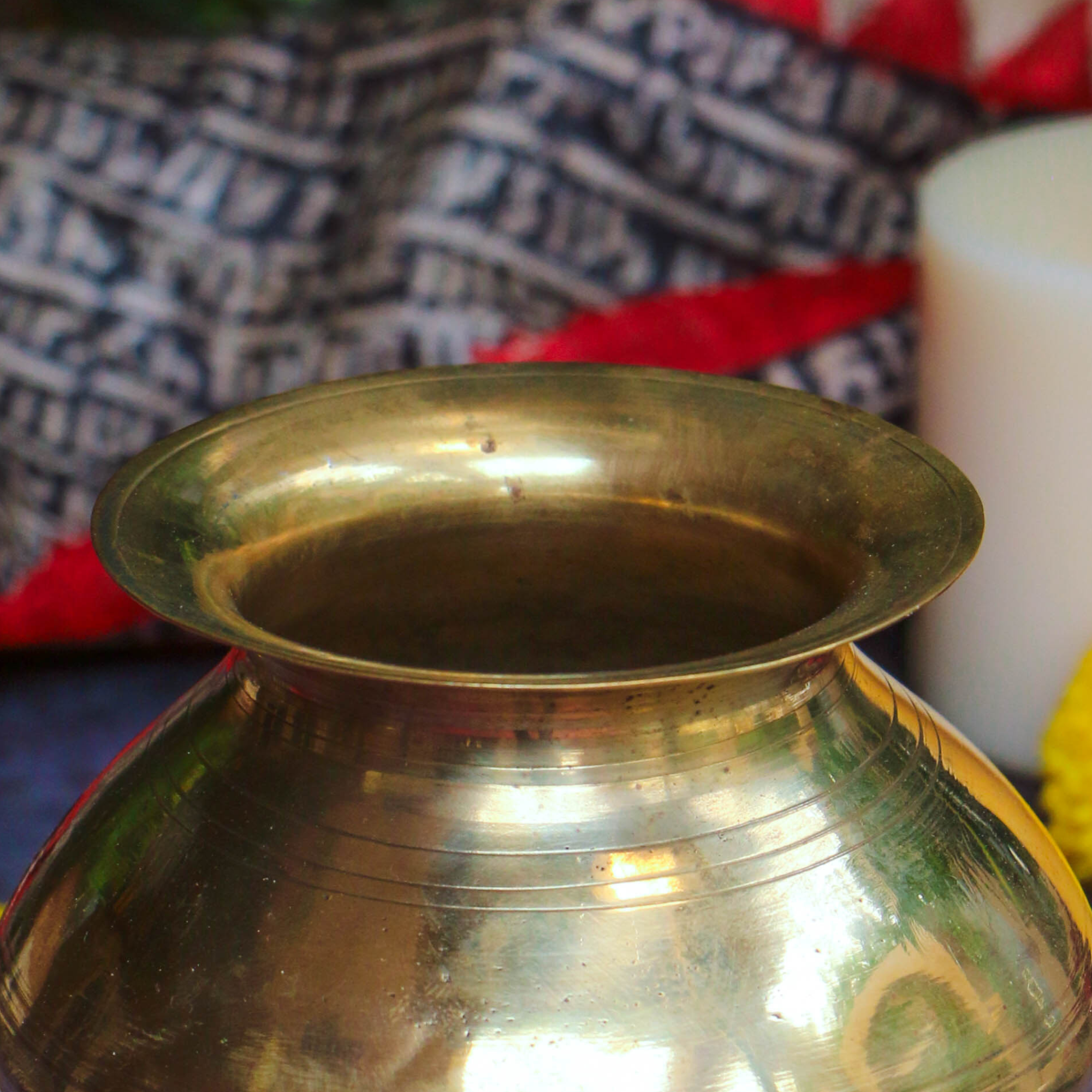 Handcrafted Elegant Vintage Brass Lota With Legs