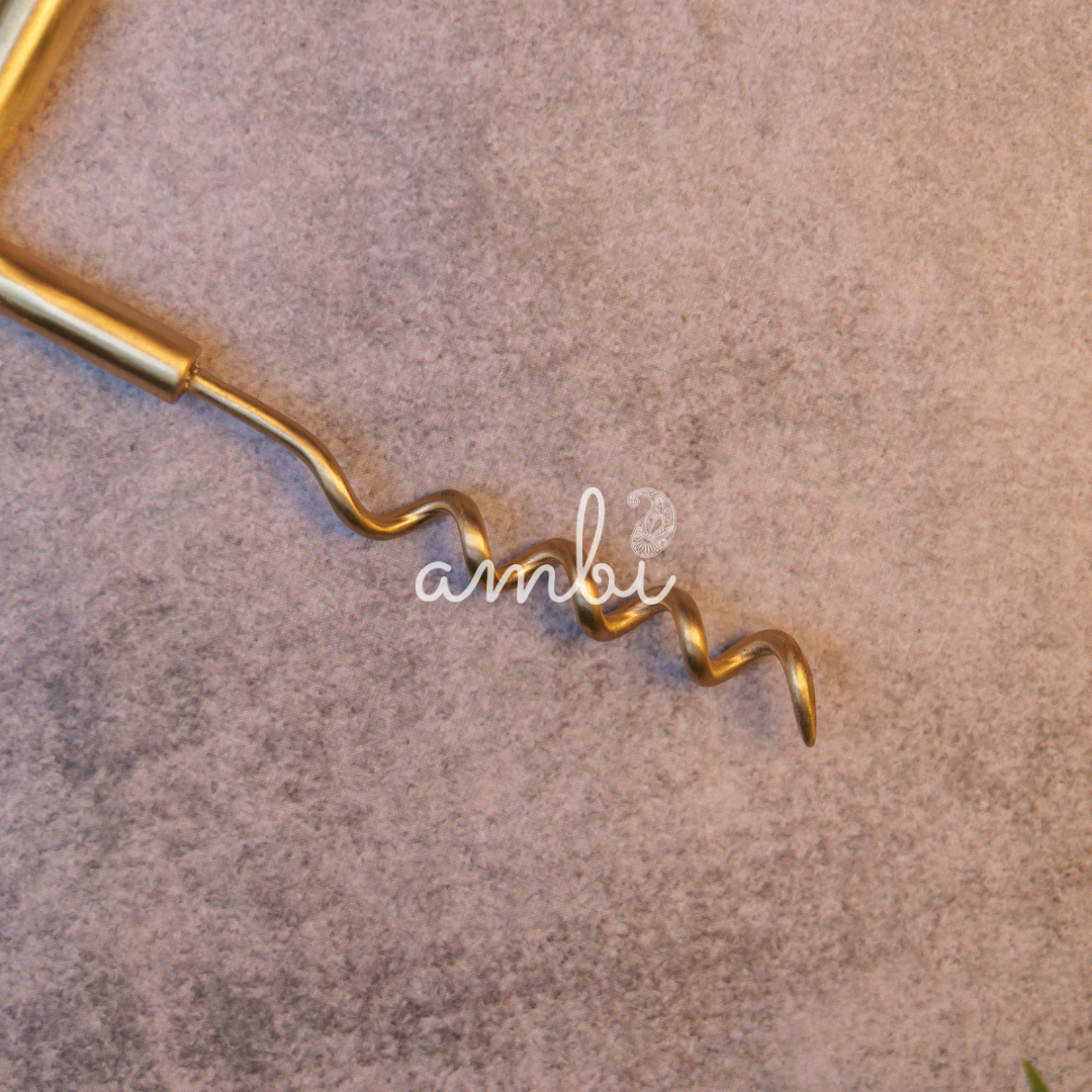 Ambi Classic Pure Brass Bar T-Handle Corkscrew