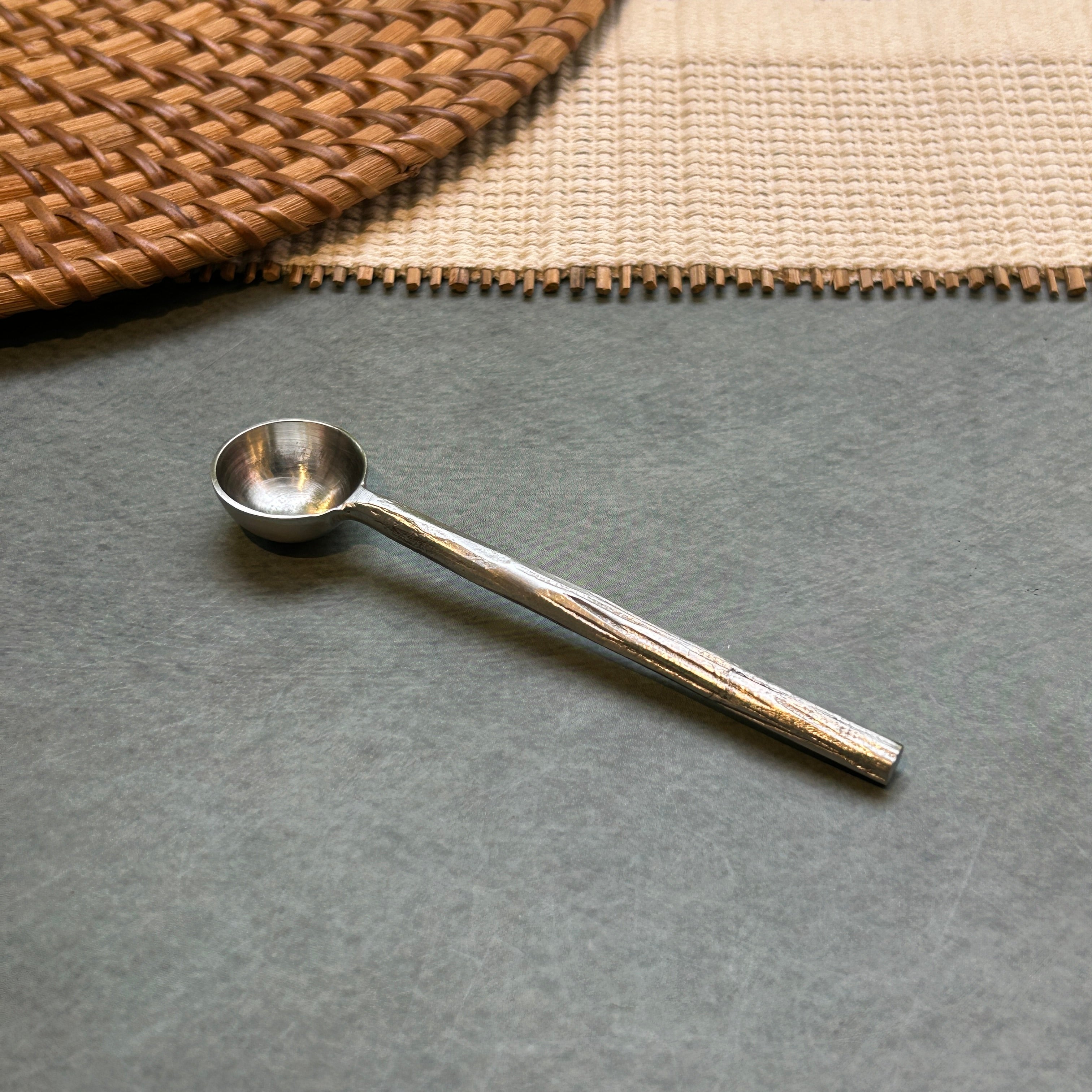 Ambi Pure Brass Timberline design Tea and Coffee Spoon | Multipurpose Spoon |