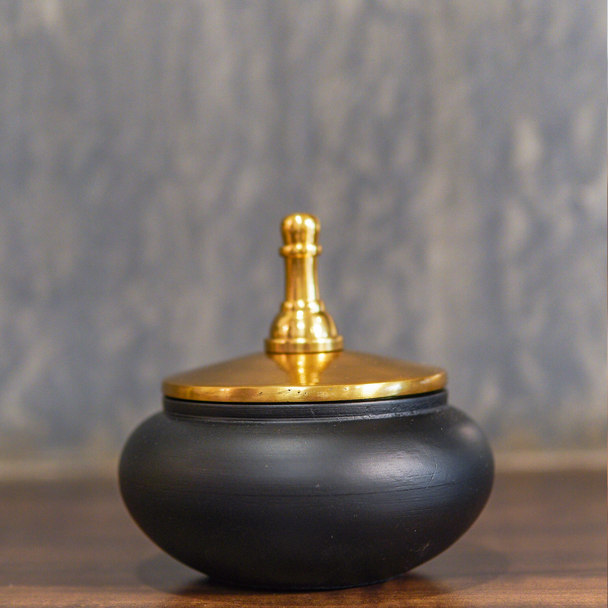 Artisanal Brass Gold Top Storage Jewellery Container Box