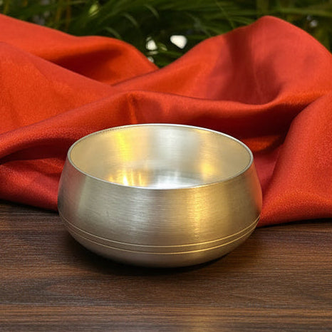 Ambi Pure BIS 92.5 Silver-Plated Brass Katori for Pooja | 3.5 Inch