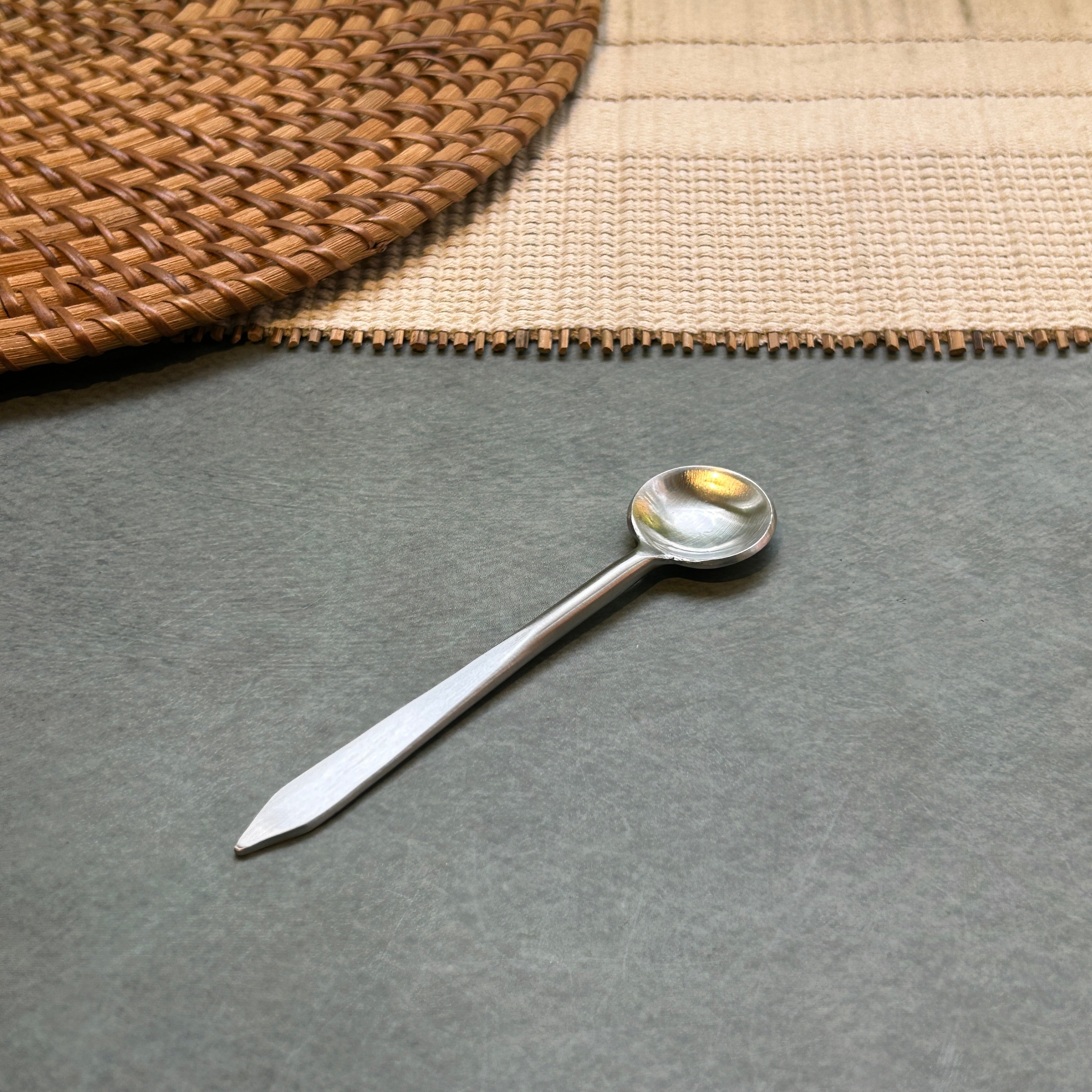 Ambi Pure Brass Pointed Handle design Tea and Coffee Spoon | Multipurpose Spoon |