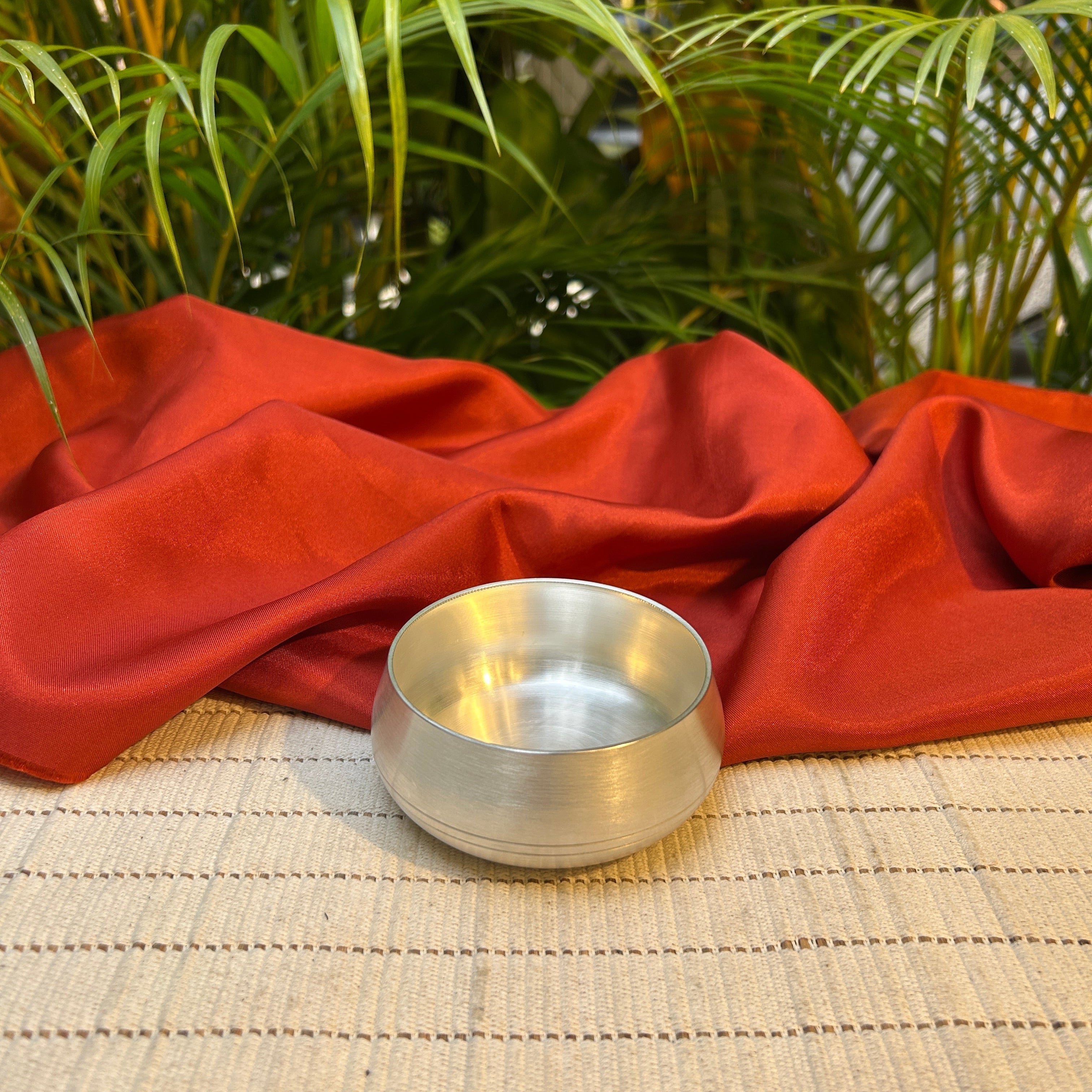 Ambi Pure BIS 92.5 Silver-Plated Brass Katori for Pooja | 3 Inch 130 ML