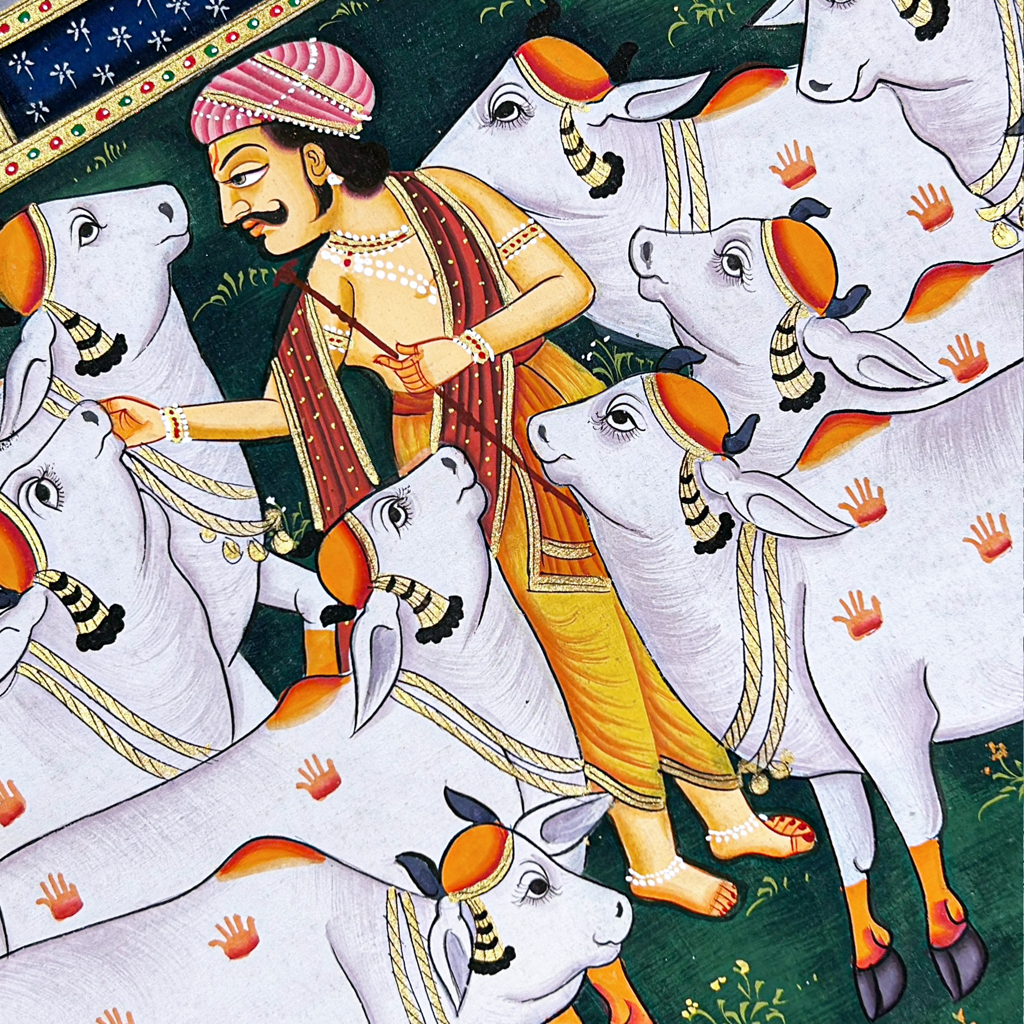 Pichwai Art - Handmade Shreenathji Raas Leela Pichwai Painting