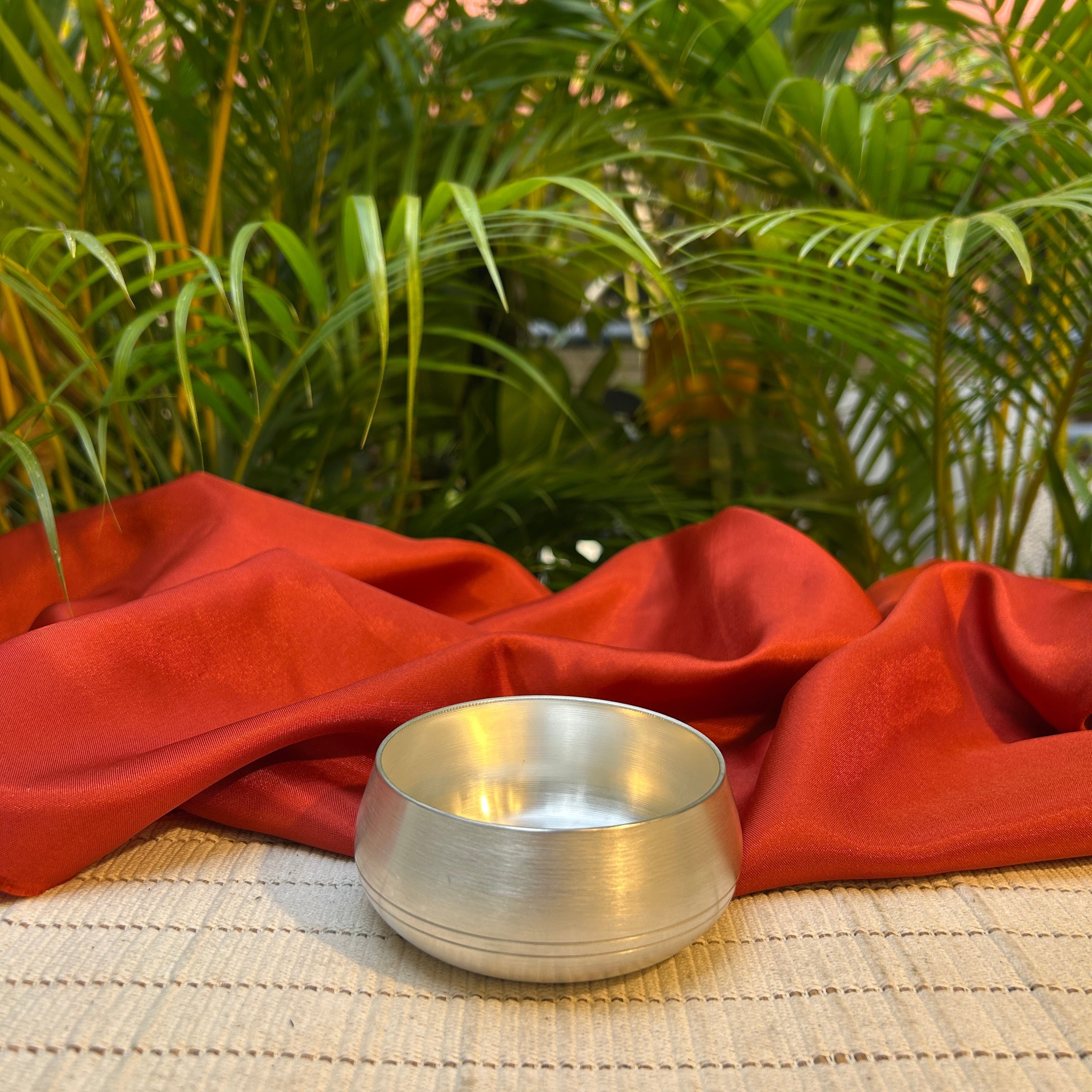 Ambi Pure BIS 92.5 Silver-Plated Brass Katori for Pooja | 3 Inch 130 ML