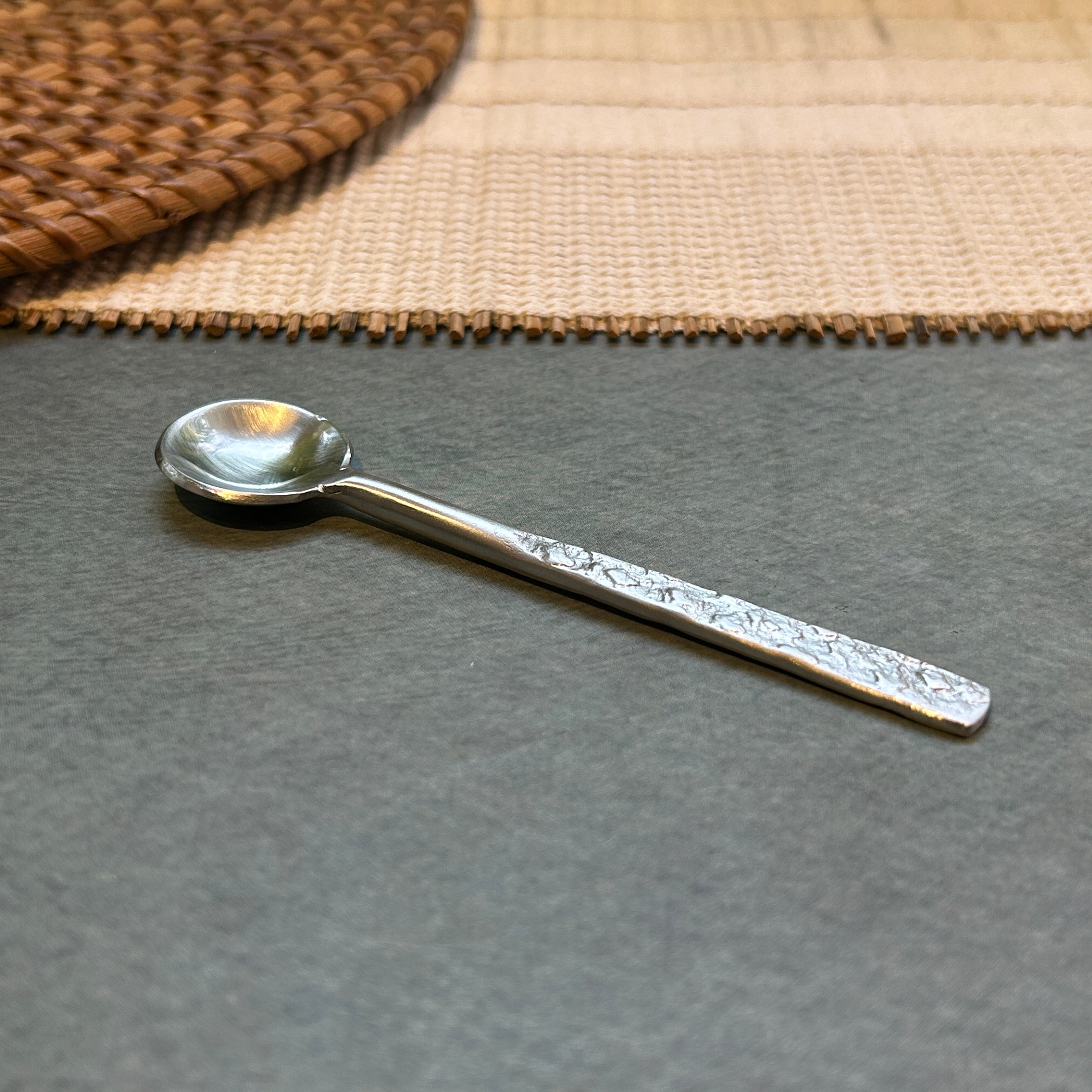 Ambi Pure Brass Foral Etched design Tea and Coffee Spoon | Multipurpose Spoon |