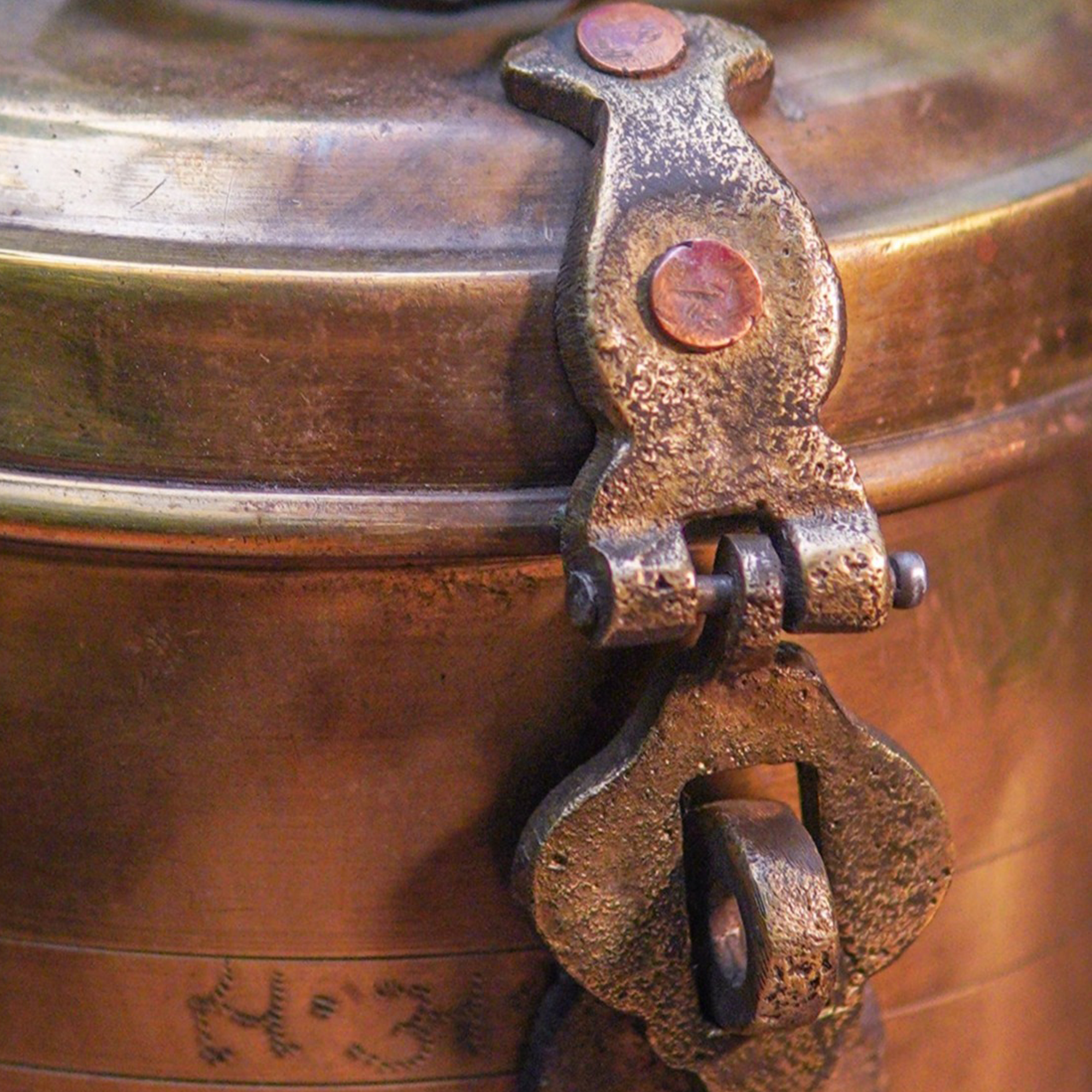 Vintage Brass Storage Box