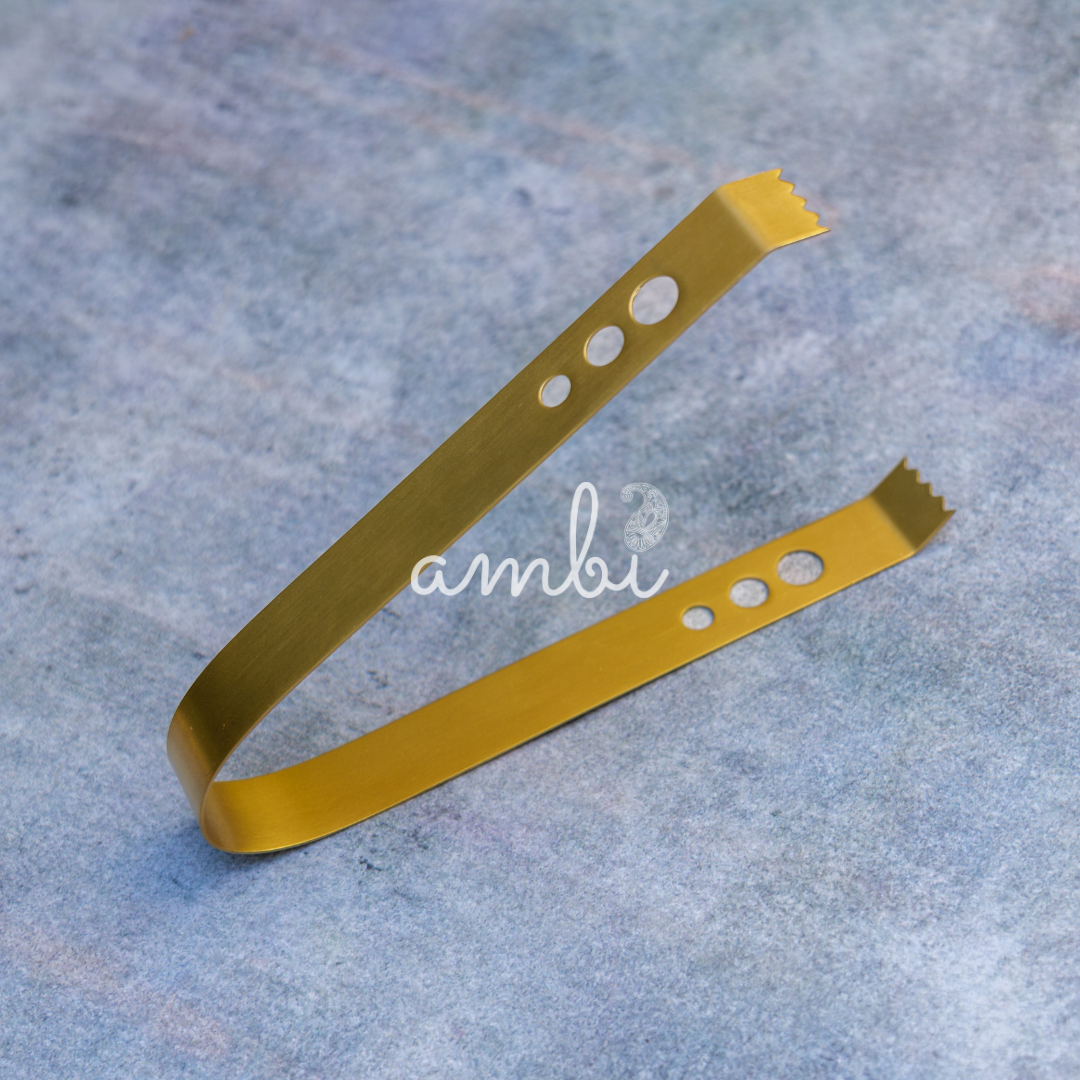 Ambi Pure Brass Luxe Ice Tongs