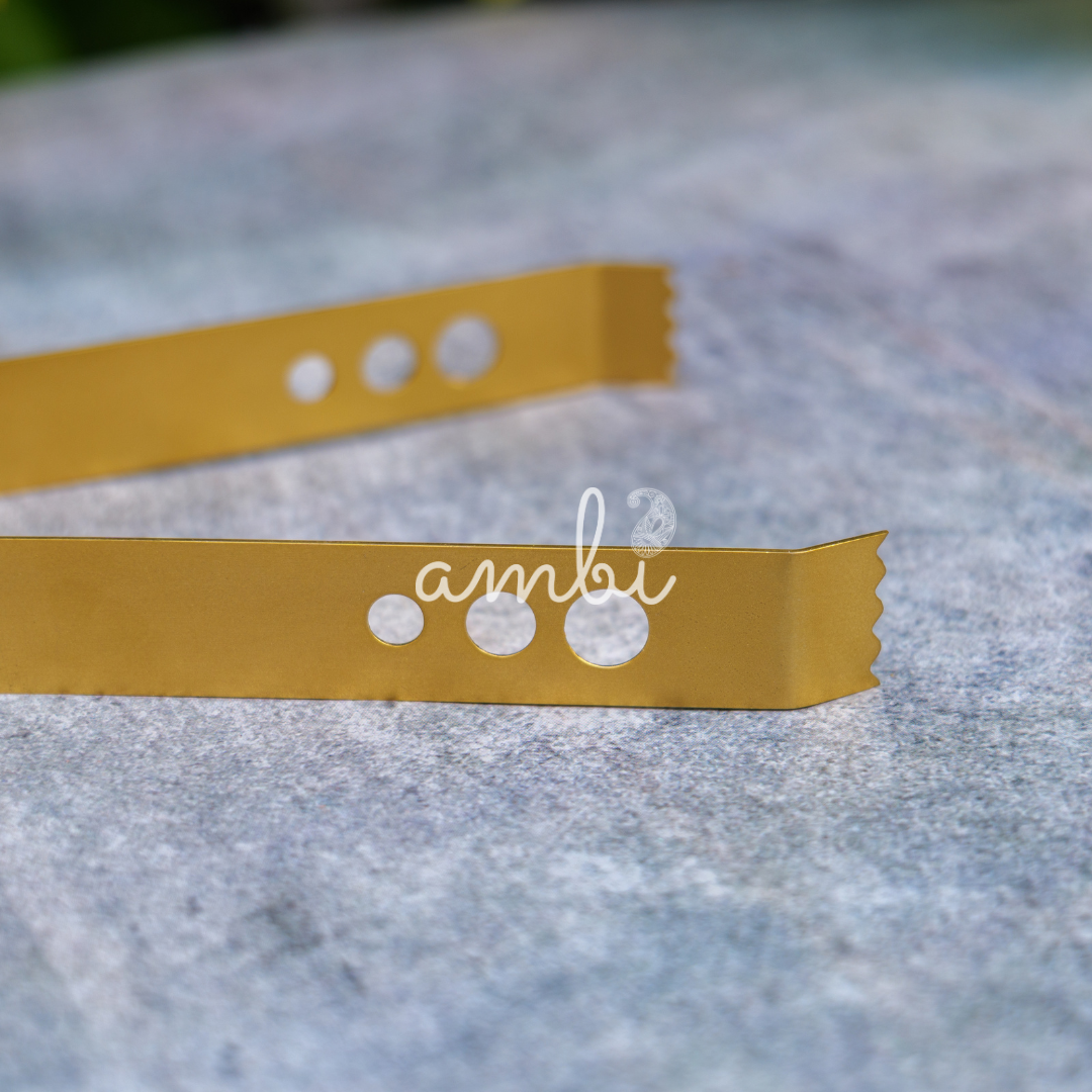 Ambi Pure Brass Luxe Ice Tongs