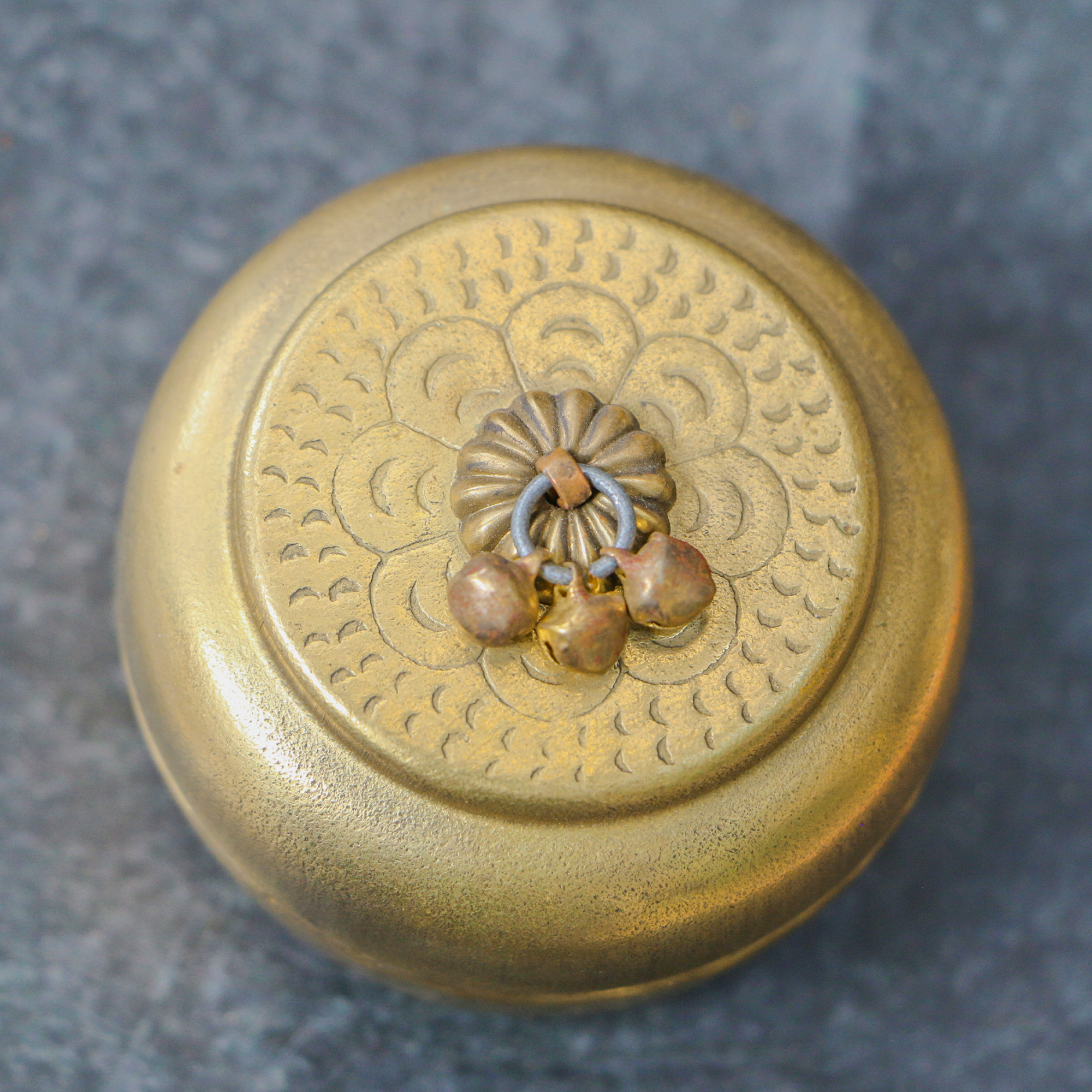 Ambi Brass Vintage Small Trinket Box