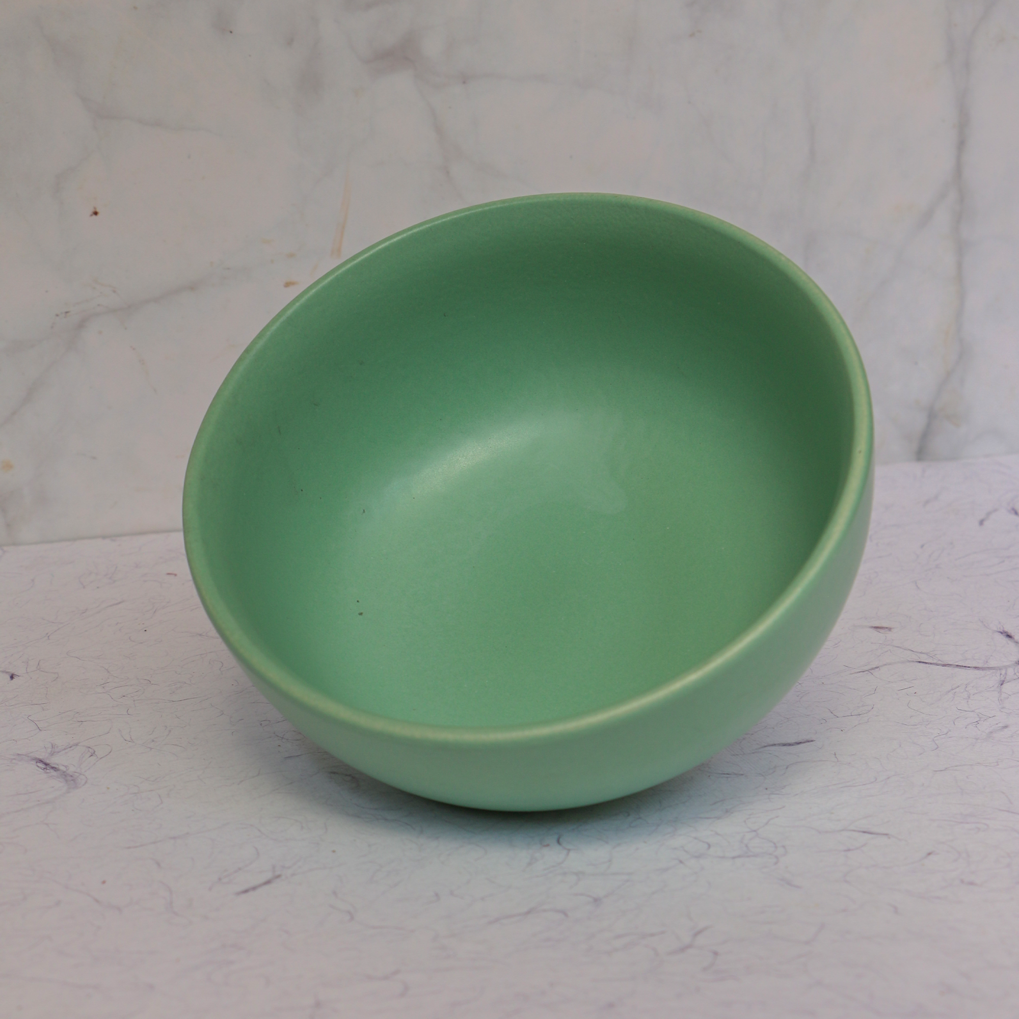 Ambi Stoneware handmade Green Salad Bowl 6 inch