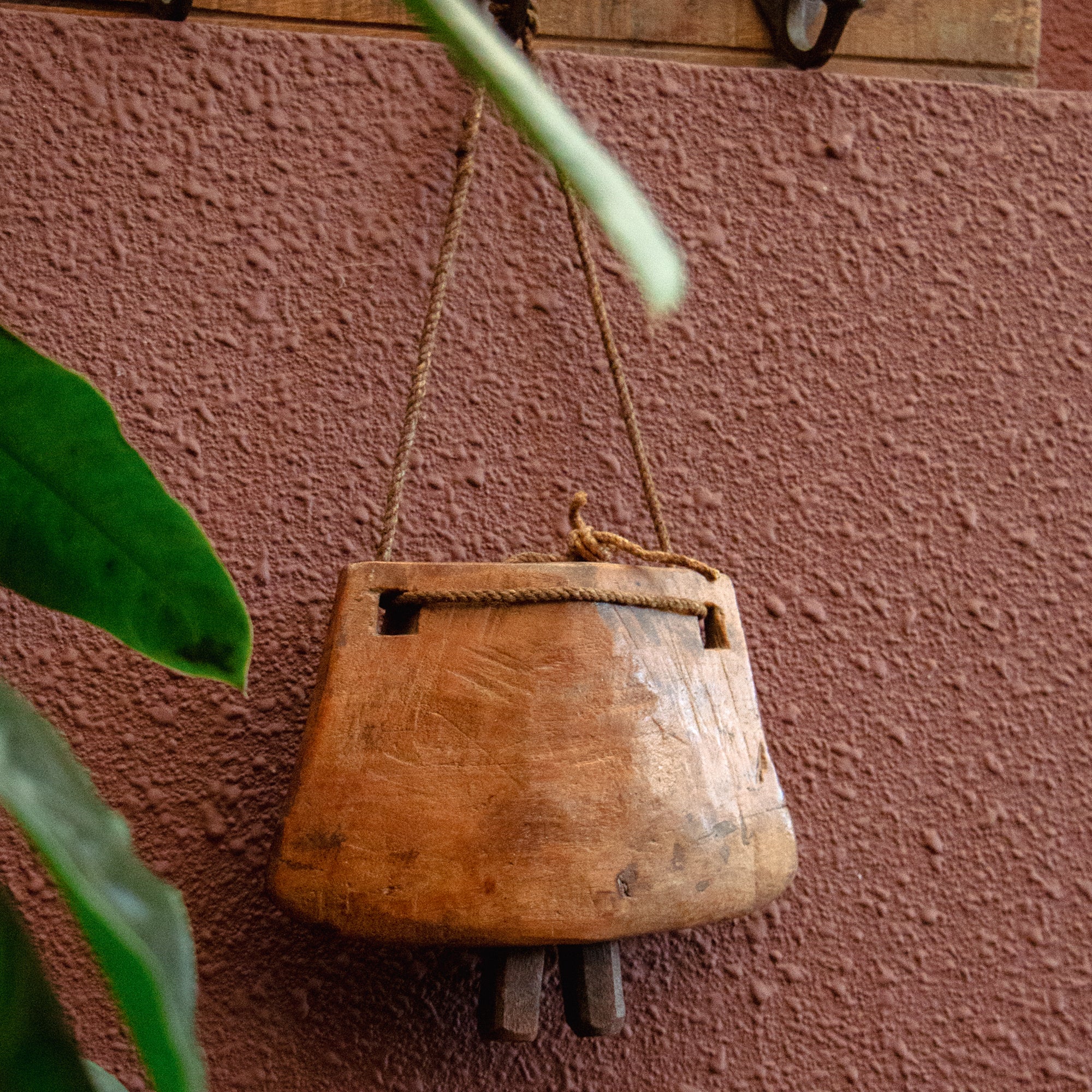 Vintage Wooden Cow Bell