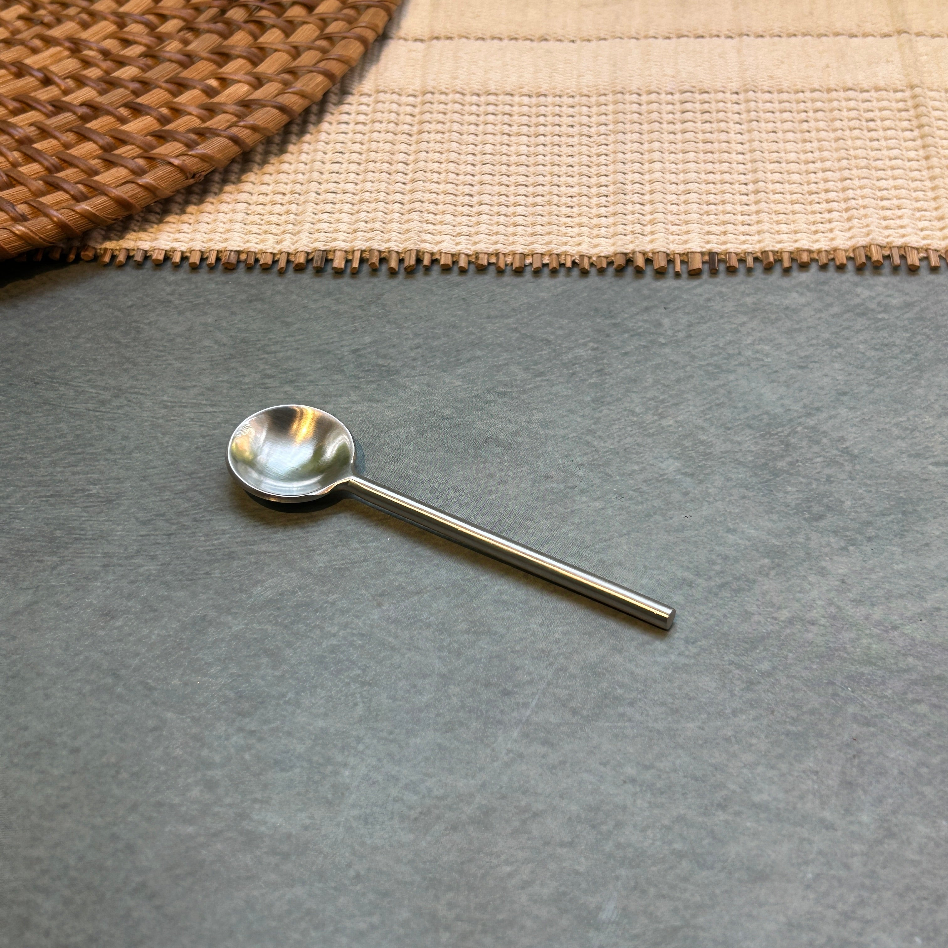 Ambi Pure Brass Round Scoop design Tea and Coffee Spoon | Multipurpose Spoon |